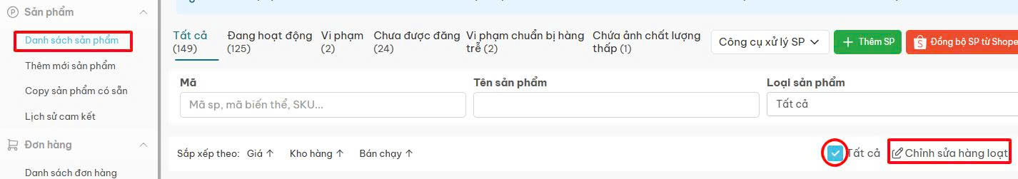 Hướng dẫn cập nhật tồn kho 1