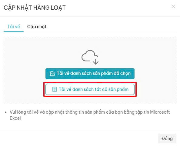 Hướng dẫn cập nhật tồn kho 2