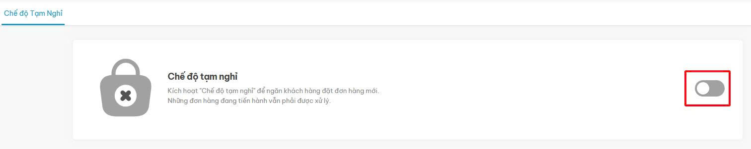 Hướng dẫn kích hoạt chế độ tạm nghỉ 2
