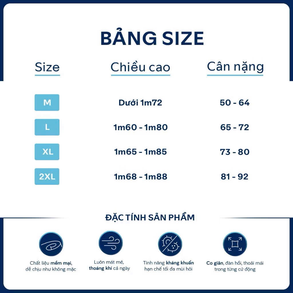 Bảng quy đổi kích cỡ