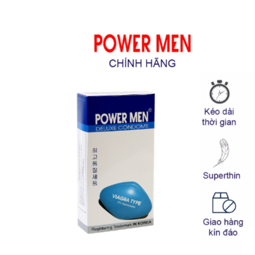Bao Cao Su Kéo Dài Thời Gian Power Men Deluxe Condom 1