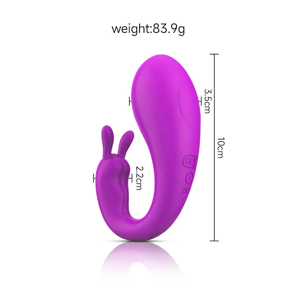 Trứng rung Rabbit 2 đầu 9 tần số kết nối điện thoại