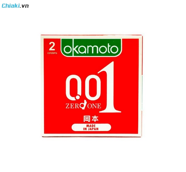 Bao cao su Okamoto 0.01 PU Zero One siêu mỏng truyền nhiệt nhanh