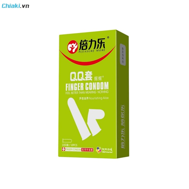 Bao cao su ngón tay Beilile QQ Aloe nha đam