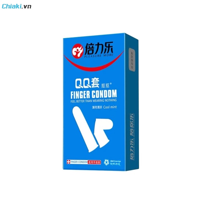 Bao cao su ngón tay mát lạnh Beilile QQ Cool Mint
