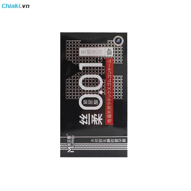 Bao cao su Muaisi 0.01 đen siêu mỏng 0.01mm