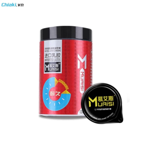 Bao cao su Muaisi Imported Latex Red kéo dài thời gian