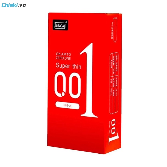 Bao cao su Juncai 001 Okamto Superthin Red Siêu mỏng