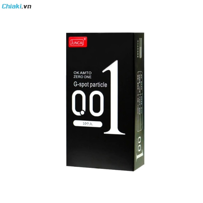 Bao cao su Juncai 001 Okamto G-Spot Black Siêu mỏng