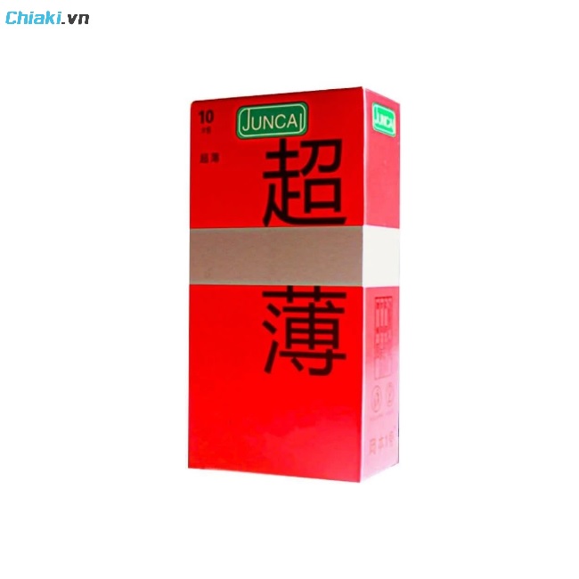 Bao cao su Juncai Red Siêu mỏng, nhiều gel bôi trơn