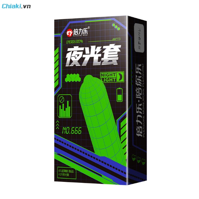 Bao cao su HBM ph&aacute;t s&aacute;ng trong đ&ecirc;m