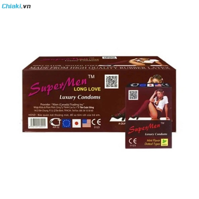 Bao cao su Supermen Long Love kéo dài thời gian