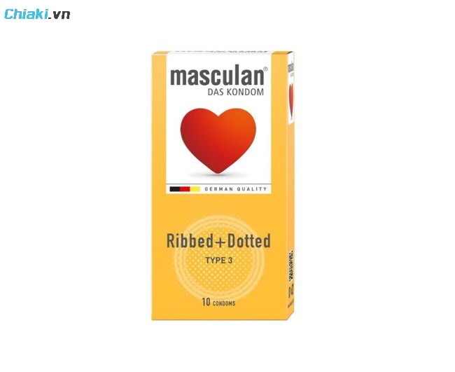 Bao cao su Masculan Ribbed Dotted