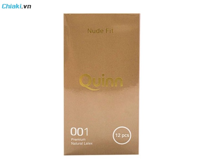 Bao cao su Quinn Nude Fit siêu mỏng, chống tuột