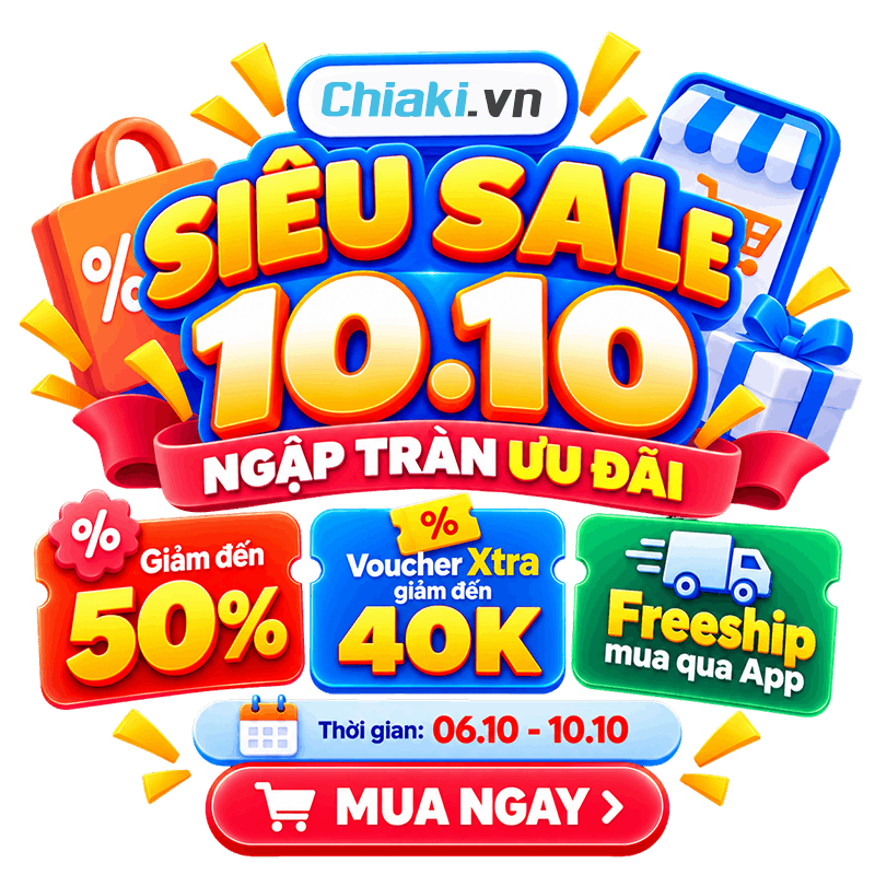 Chiaki sale 10.10 ưu đãi ngập tràn