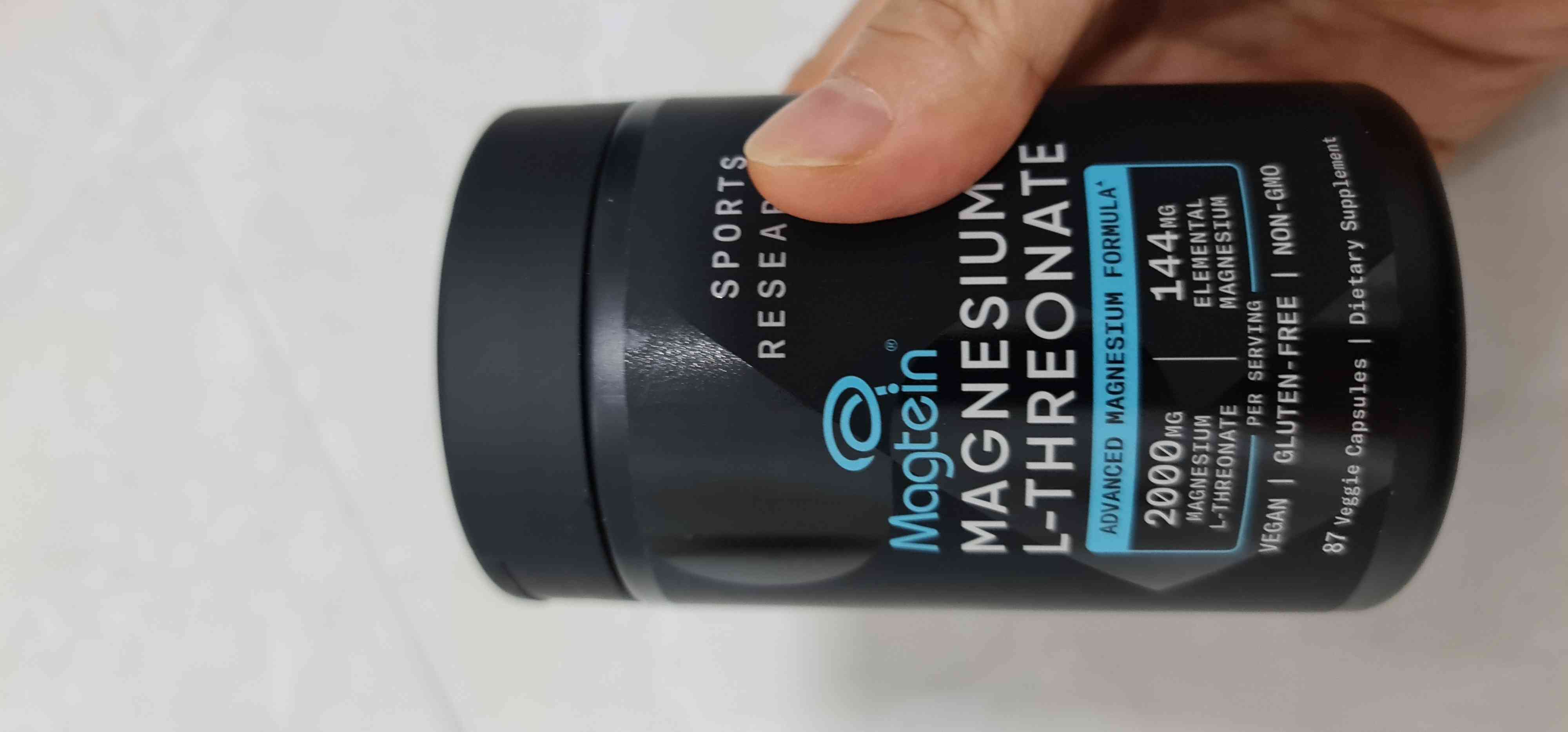 Viên bổ sung Magie Sport Research Magtein L-Threonate 2000mg – Tăng cường trí nhớ, tập trung, 87 viên thực vật, chất lượng Mỹ