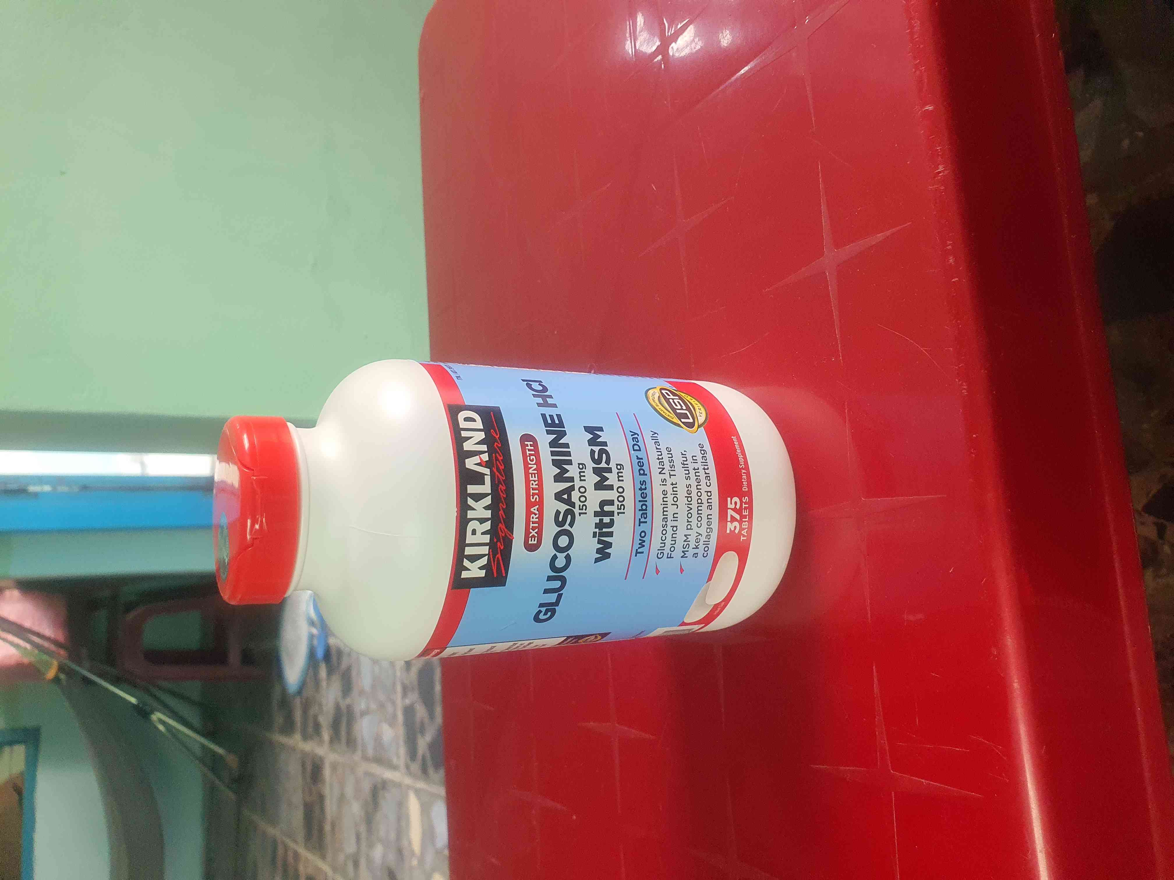 Viên uống Glucosamine Kirkland HCL 1500mg với MSM 1500mg - Hỗ trợ xương khớp, hộp 375 viên cho người lớn