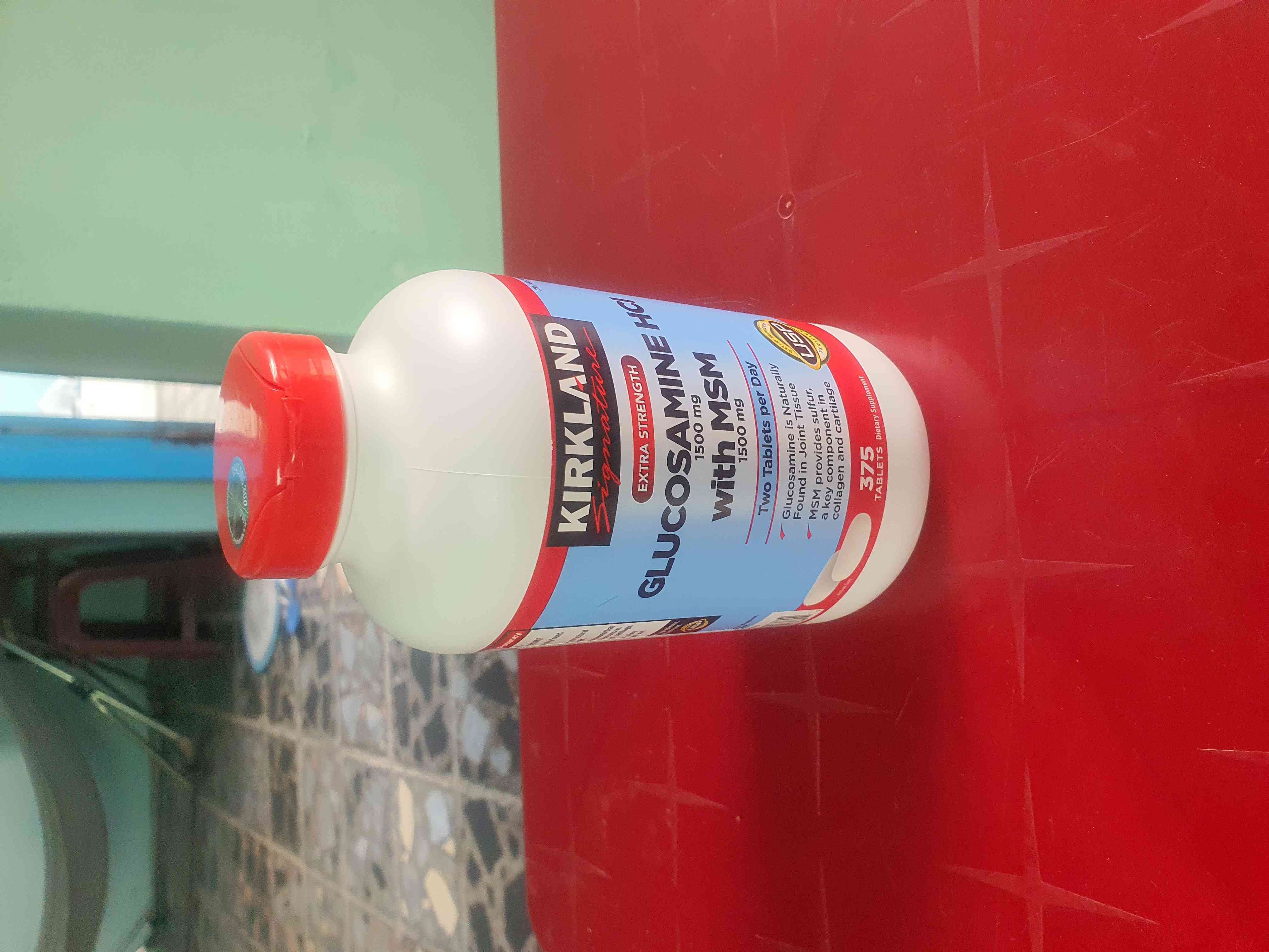 Viên uống Glucosamine Kirkland HCL 1500mg với MSM 1500mg - Hỗ trợ xương khớp, hộp 375 viên cho người lớn