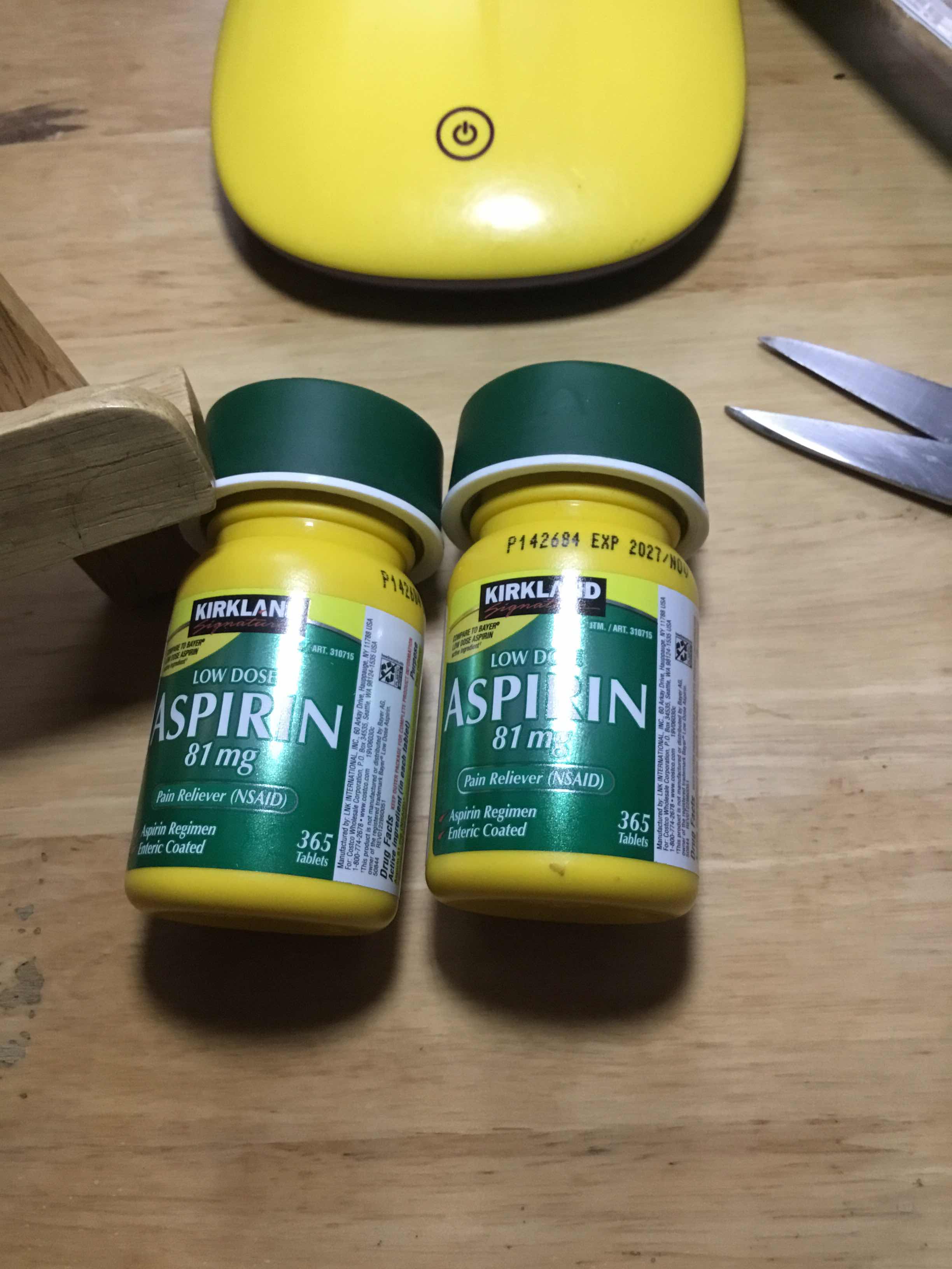 Viên uống Kirkland Low Dose Aspirin 81mg Hỗ Trợ Tim Mạch - 365 Viên Mỹ, Giảm Nguy Cơ Tai Biến, Duy Trì Sức Khỏe Tim Mạch
