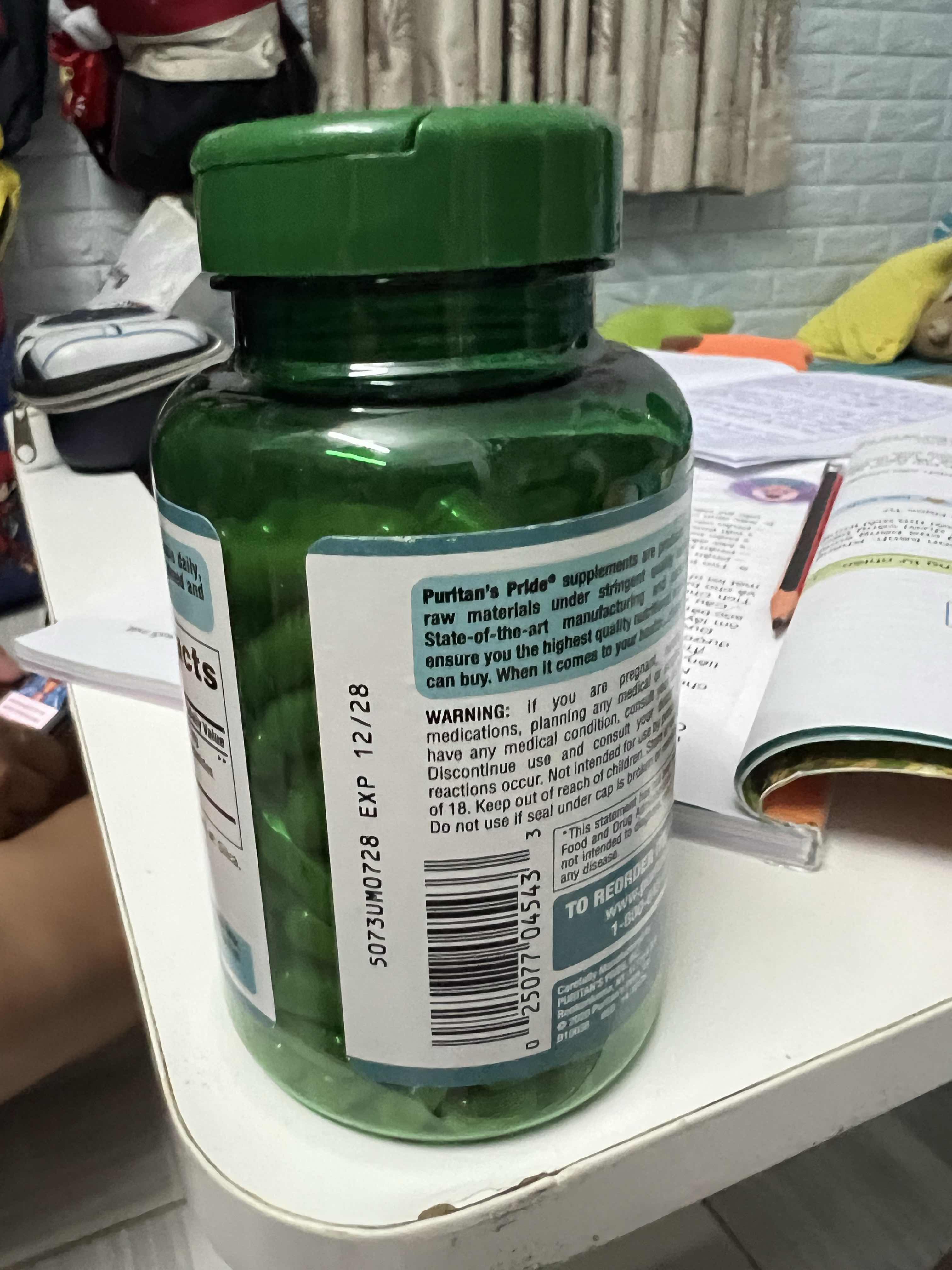 Viên uống bổ não Puritan's Pride Ginkgo Biloba 120mg - 200 viên cải thiện trí nhớ và sức khỏe não bộ tự nhiên