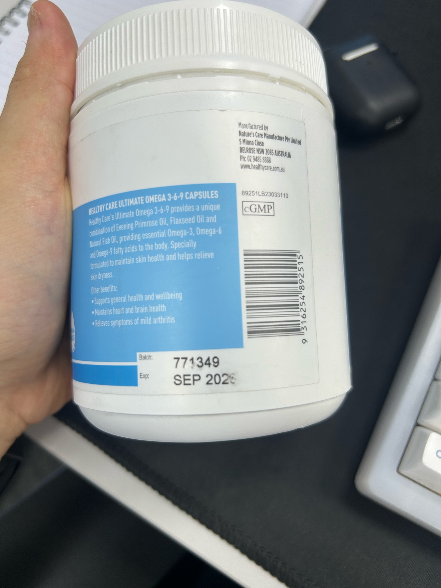 Viên Uống Omega 3-6-9 Úc 200 Viên - Healthy Care Hỗ Trợ Sức Khỏe Tim Mạch, Làm Đẹp Da, Cải Thiện Trí Nhớ