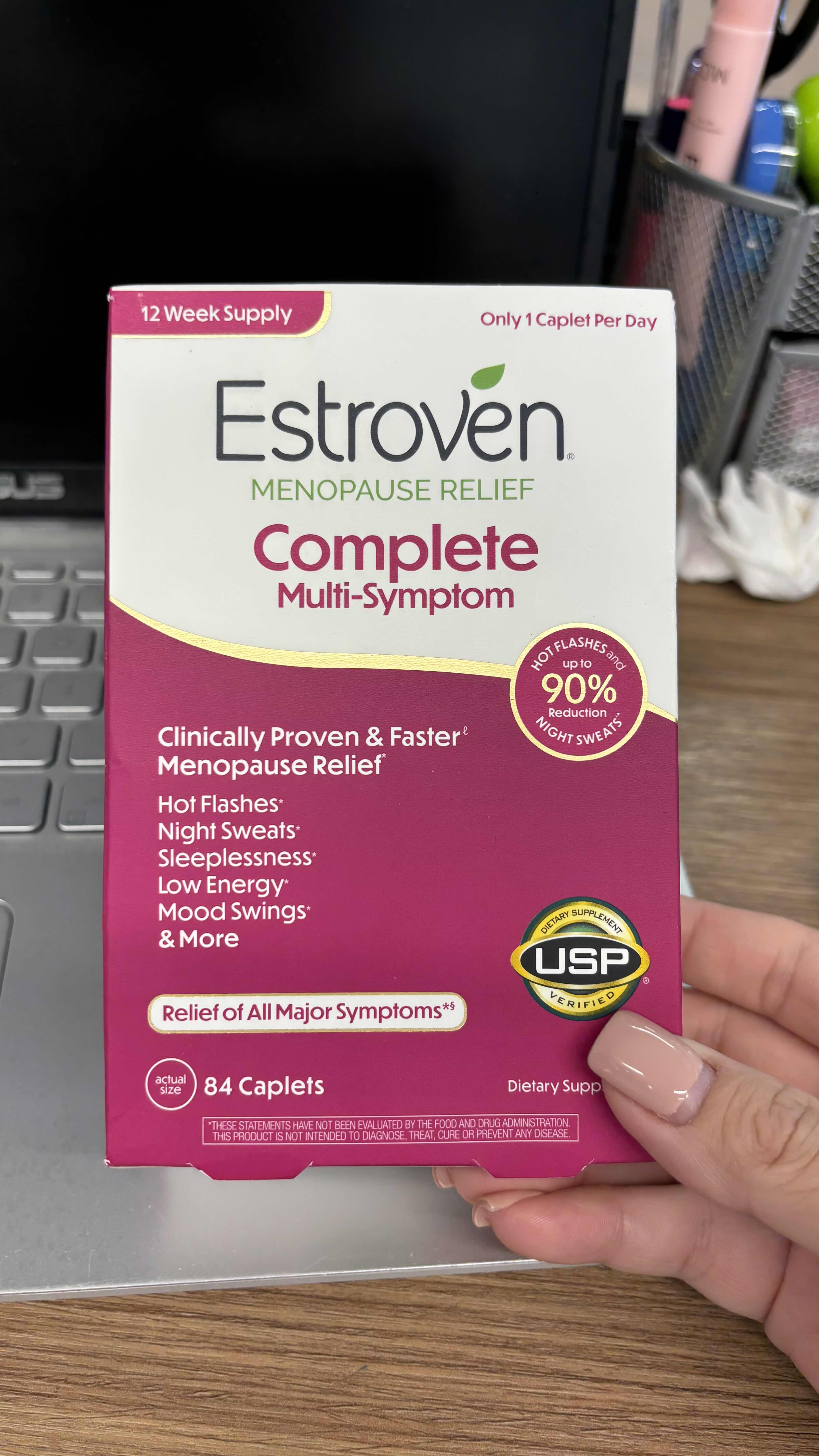 Viên uống cân bằng nội tiết tố cho phụ nữ Estroven 84 viên của Mỹ