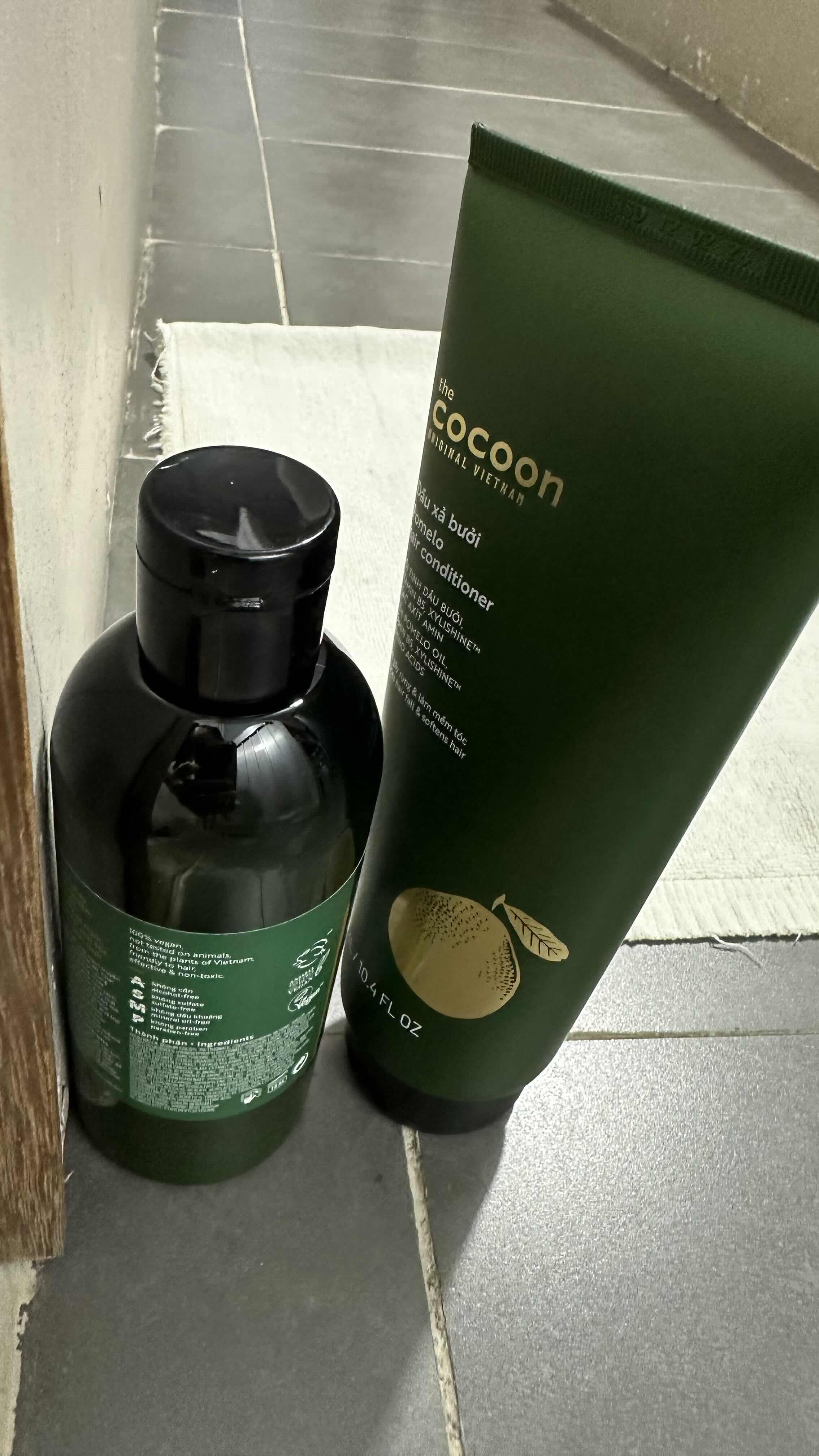 Bộ Gội Xả Bưởi Pomelo Cocoon 310ml - Giảm Gãy Rụng, Phục Hồi Tóc Khỏe Mạnh và Mượt Mà, Chăm Sóc Tóc Thiên Nhiên