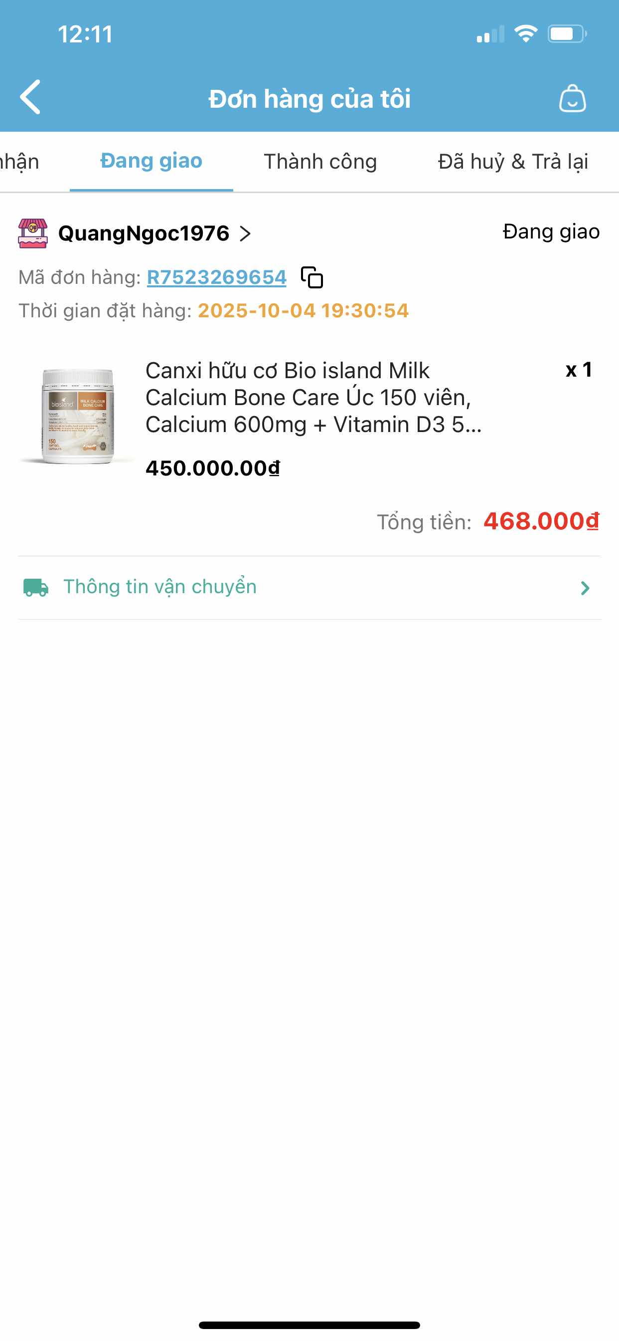 Canxi hữu cơ Bio island Milk Calcium Bone Care Úc 150 viên