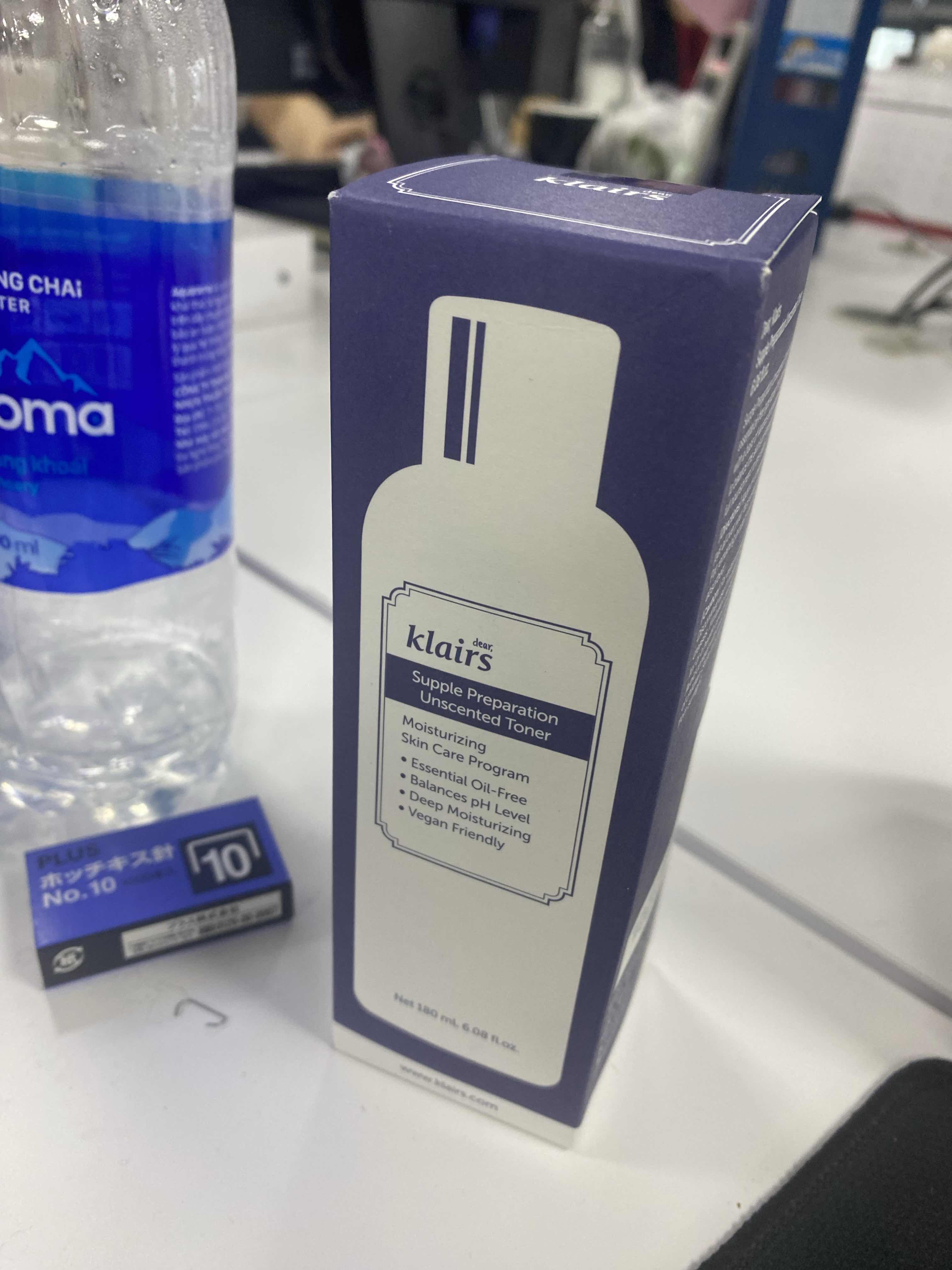 Nước Hoa Hồng Klairs Supple Preparation Unscented Toner 180ml - Dưỡng Ẩm, Làm Dịu Da Nhạy Cảm, Không Hương Liệu, Công Thức Tự Nhiên