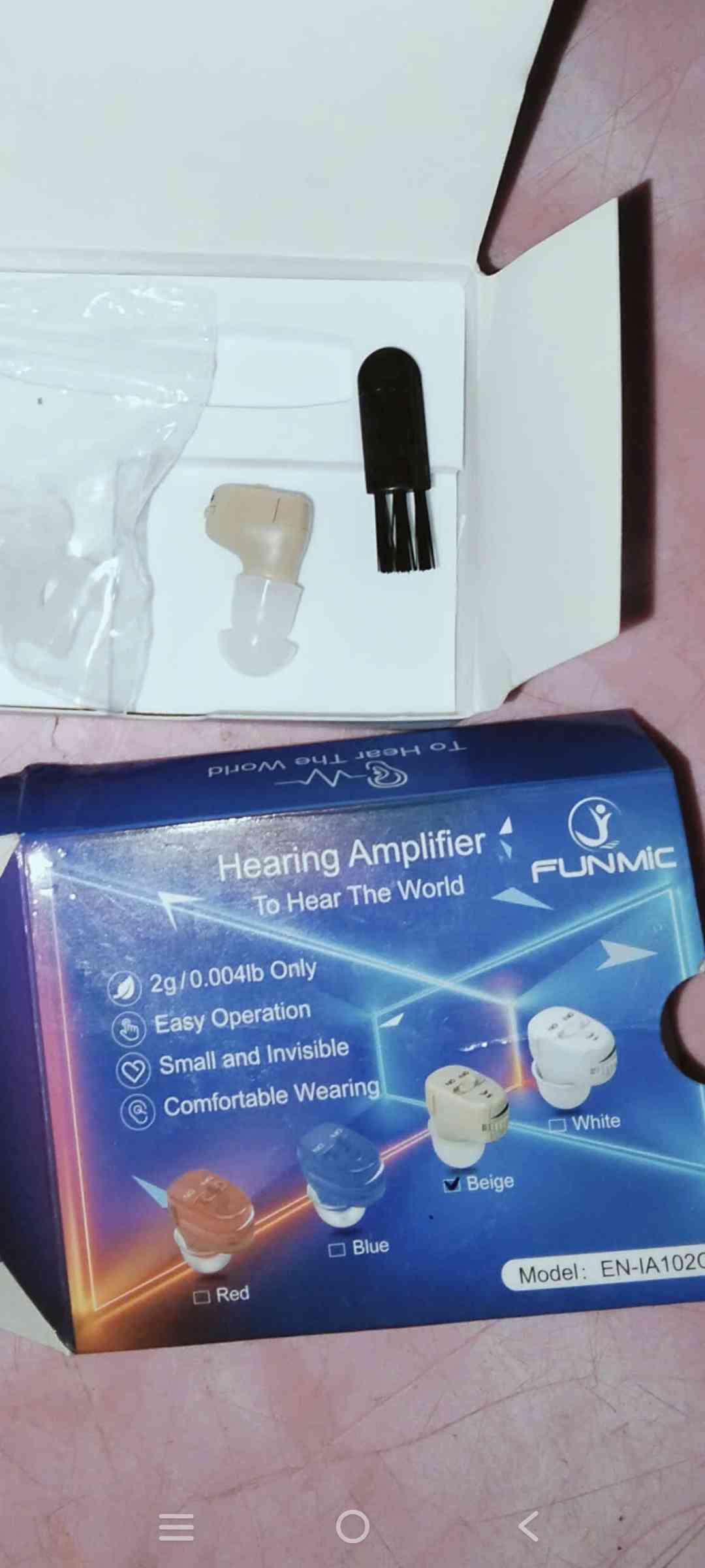 Máy Trợ Thính Không Dây FUNMIC EN-IA001A - Tai Nghe Trợ Thính Chống Ồn Chất Lượng Cao, Thiết Kế Nhẹ Nhàng, Thời Gian Sử Dụng 20 Giờ