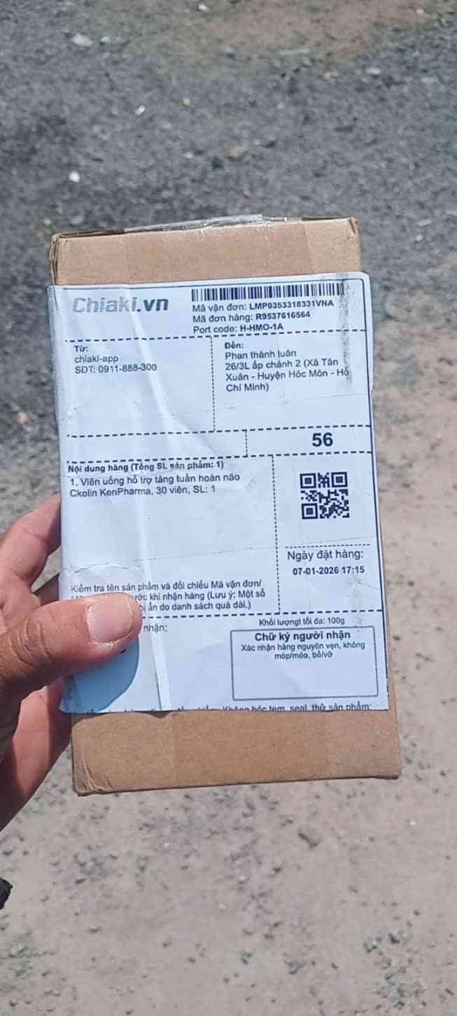 Viên uống hỗ trợ tăng tuần hoàn não Ckolin KenPharma - Tăng cường trí nhớ, giảm nhức đầu, hỗ trợ sức khỏe não bộ - Hộp 30 viên