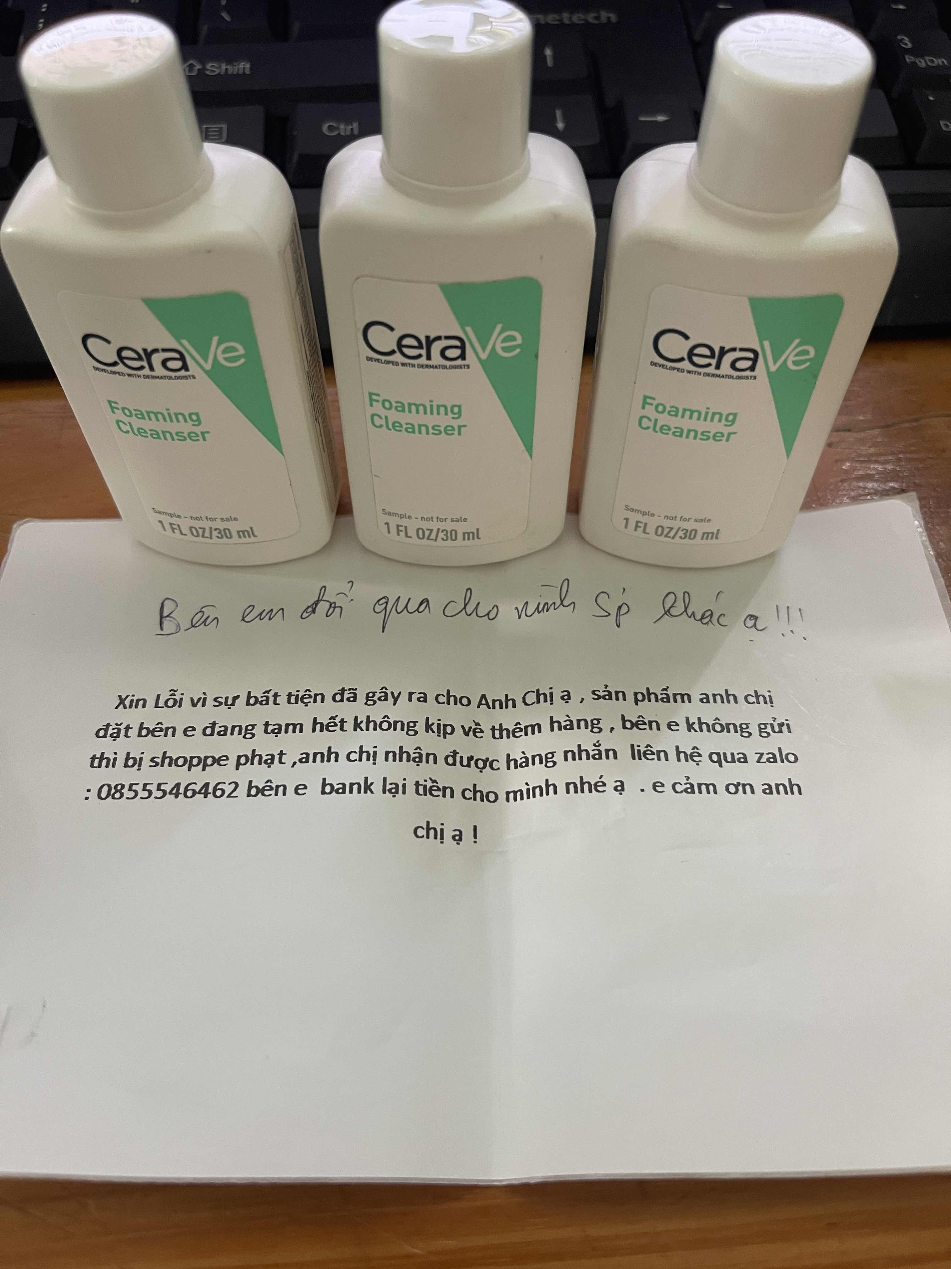 (Fullbox) Sữa rửa mặt CERAVE Foaming Facial Cleanser/Hydrating Facial Cleanser