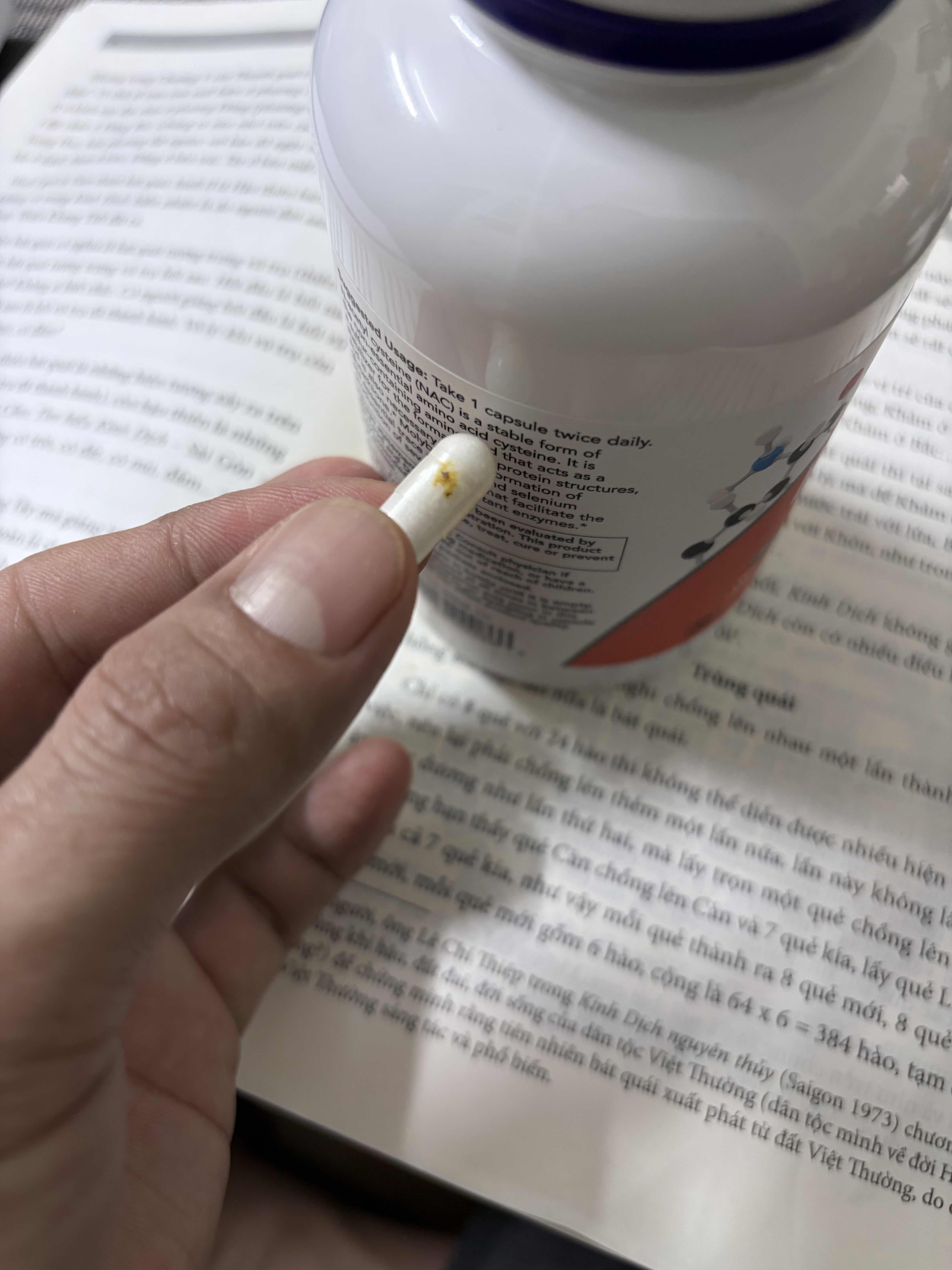 Viên Uống NAC 600mg NOW Foods - Giải Độc Gan Tăng Cường Glutathione, Hỗ Trợ Sức Khỏe Tổng Thể (Hộp 250 viên)