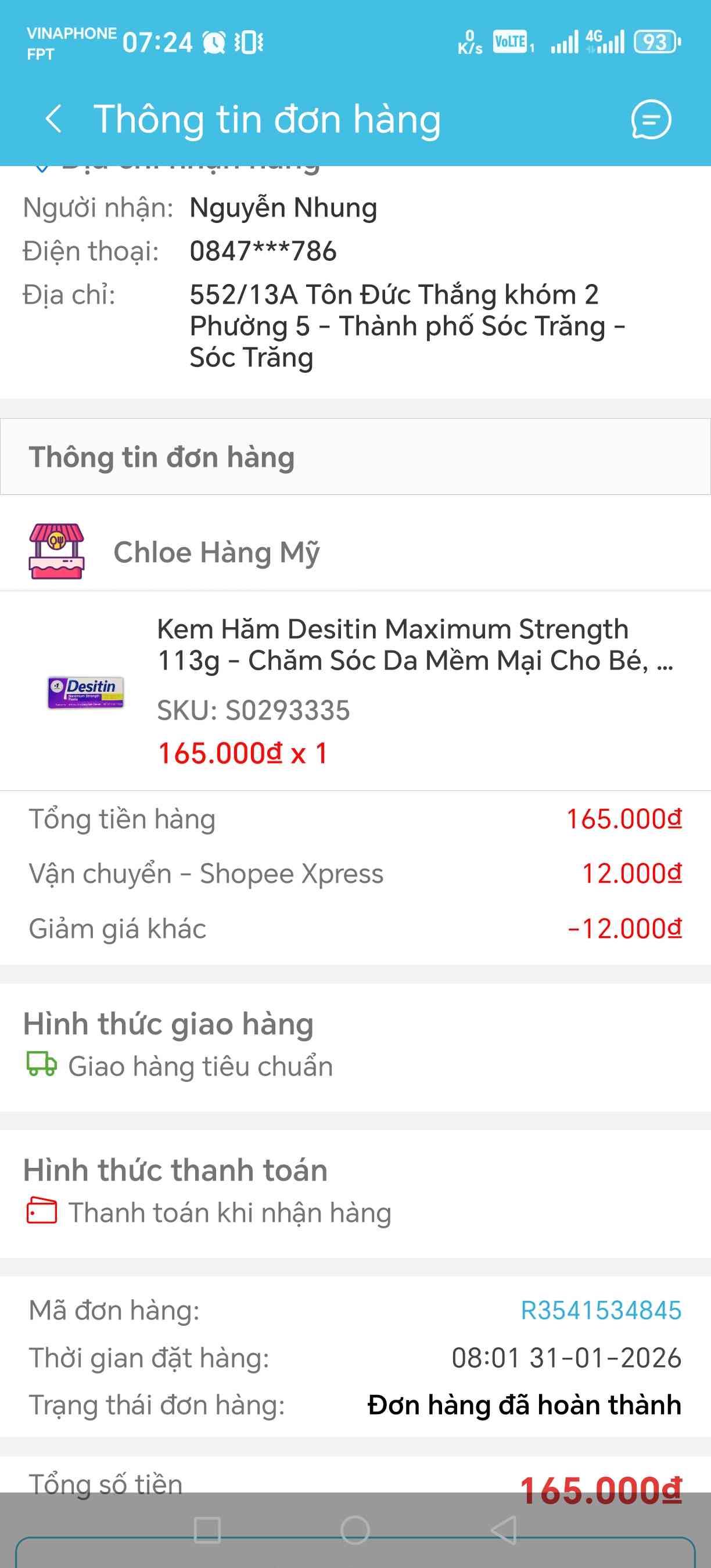 Kem Hăm Desitin Maximum Strength 113g - Chăm Sóc Da Mềm Mại Cho Bé, Giảm Ngứa Rát, Bảo Vệ Da Hiệu Quả - Xuất Xứ Mỹ