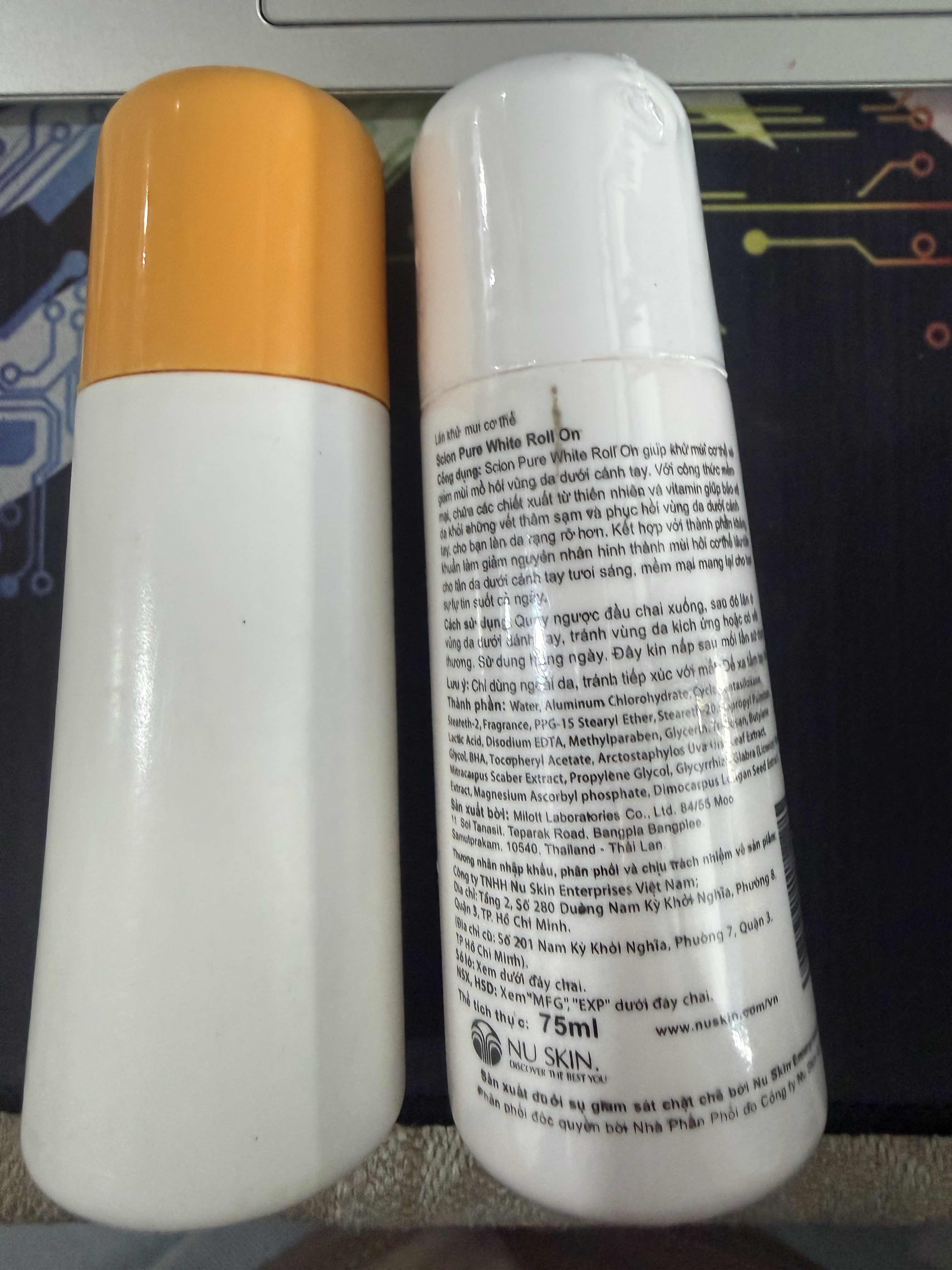 Lăn Khử Mùi Scion Whitening Roll On Mỹ - Khử Mùi, Trắng Da Dưới Cánh Tay, 24 Giờ Tự Tin, Chăm Sóc Da, 75ml