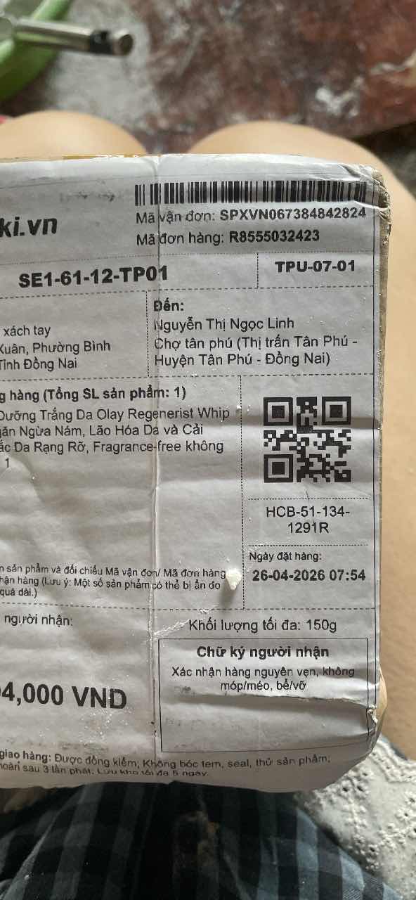 Kem Dưỡng Trắng Da Olay Regenerist Whip 48g - Ngăn Ngừa Nám, Lão Hóa Da và Cải Thiện Sắc Da Rạng Rỡ