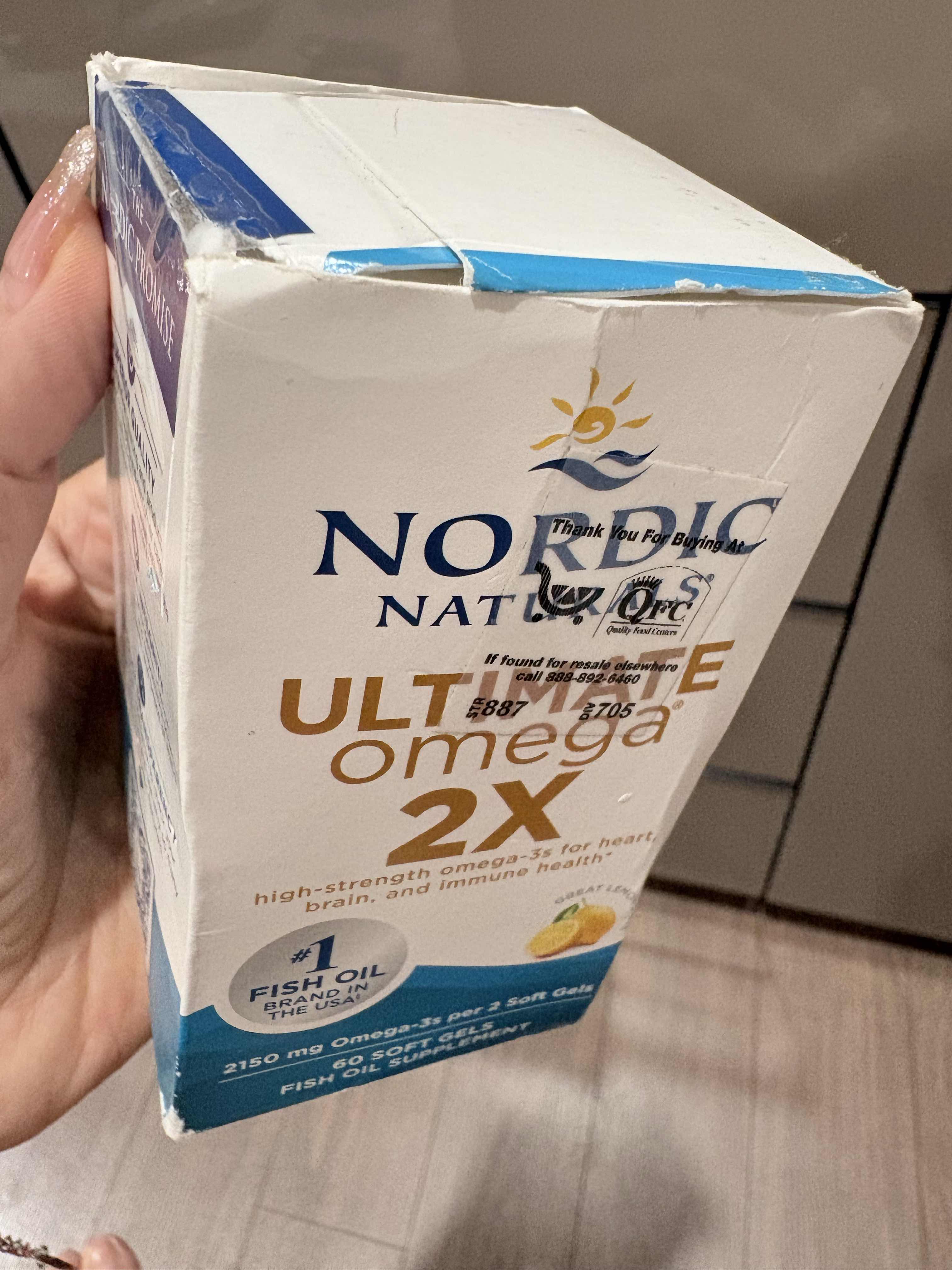 60 Viên 2150 mg Nordic Naturals Ultimate Omega 2X – Dầu cá Omega-3 hàm lượng cao hỗ trợ tim mạch,