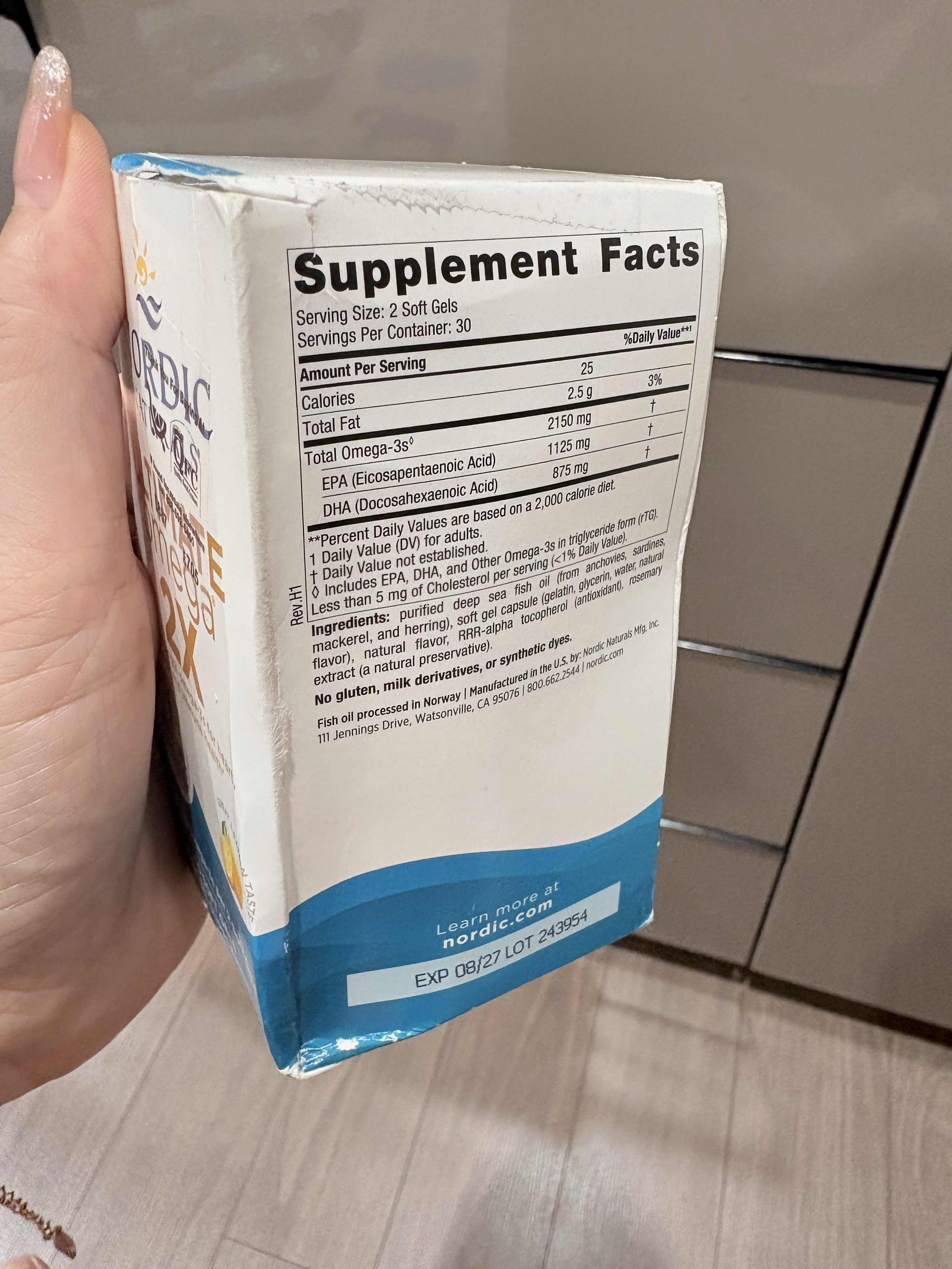 60 Viên 2150 mg Nordic Naturals Ultimate Omega 2X – Dầu cá Omega-3 hàm lượng cao hỗ trợ tim mạch,