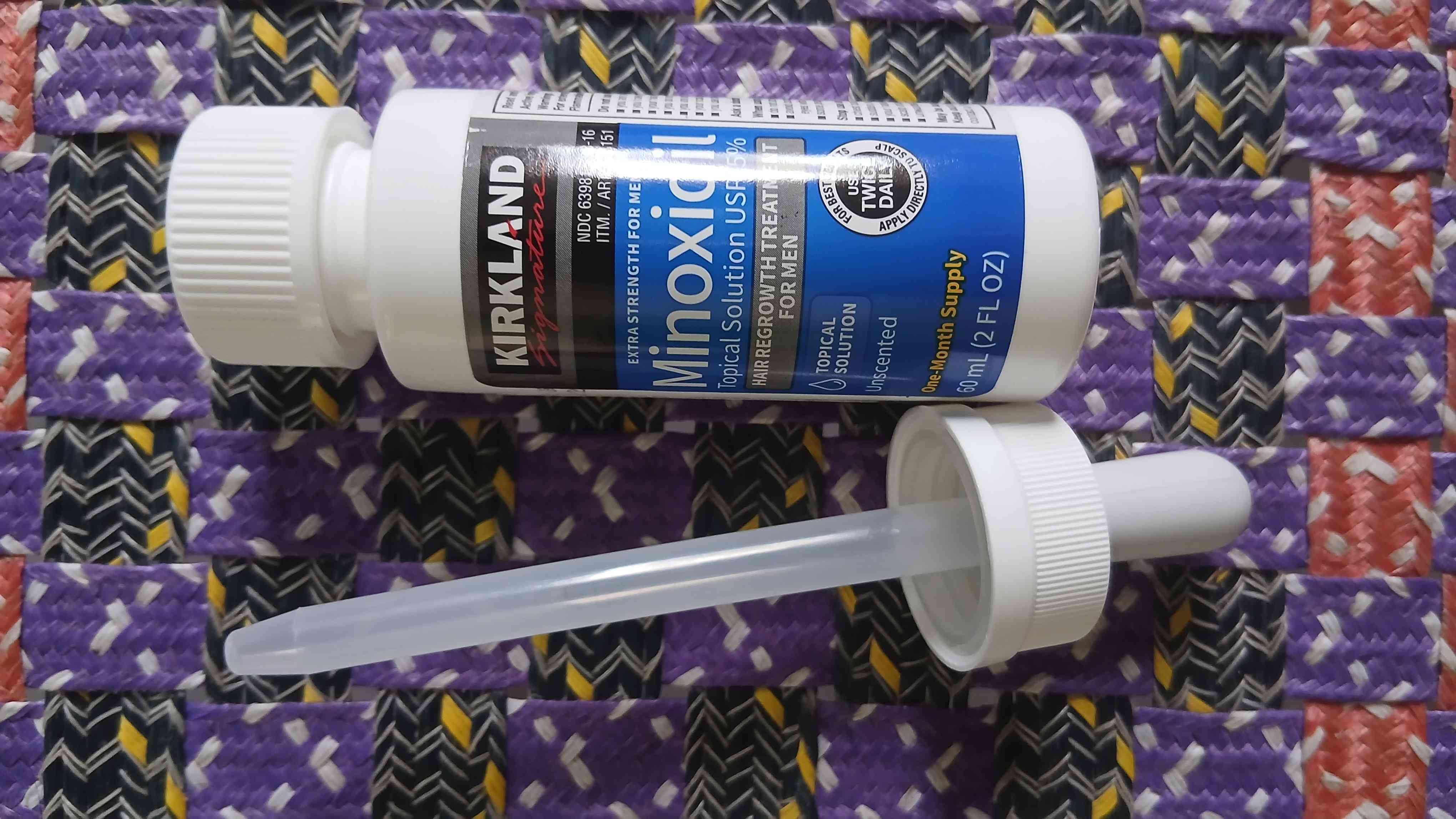 Dung Dịch Mọc Râu Tóc Minoxidil 5% Kirkland cho Nam 60ml - Phục Hồi Tóc Rụng, Duy Trì Mọc Tóc Dày Đều, Mỹ Phẩm Tóc USA