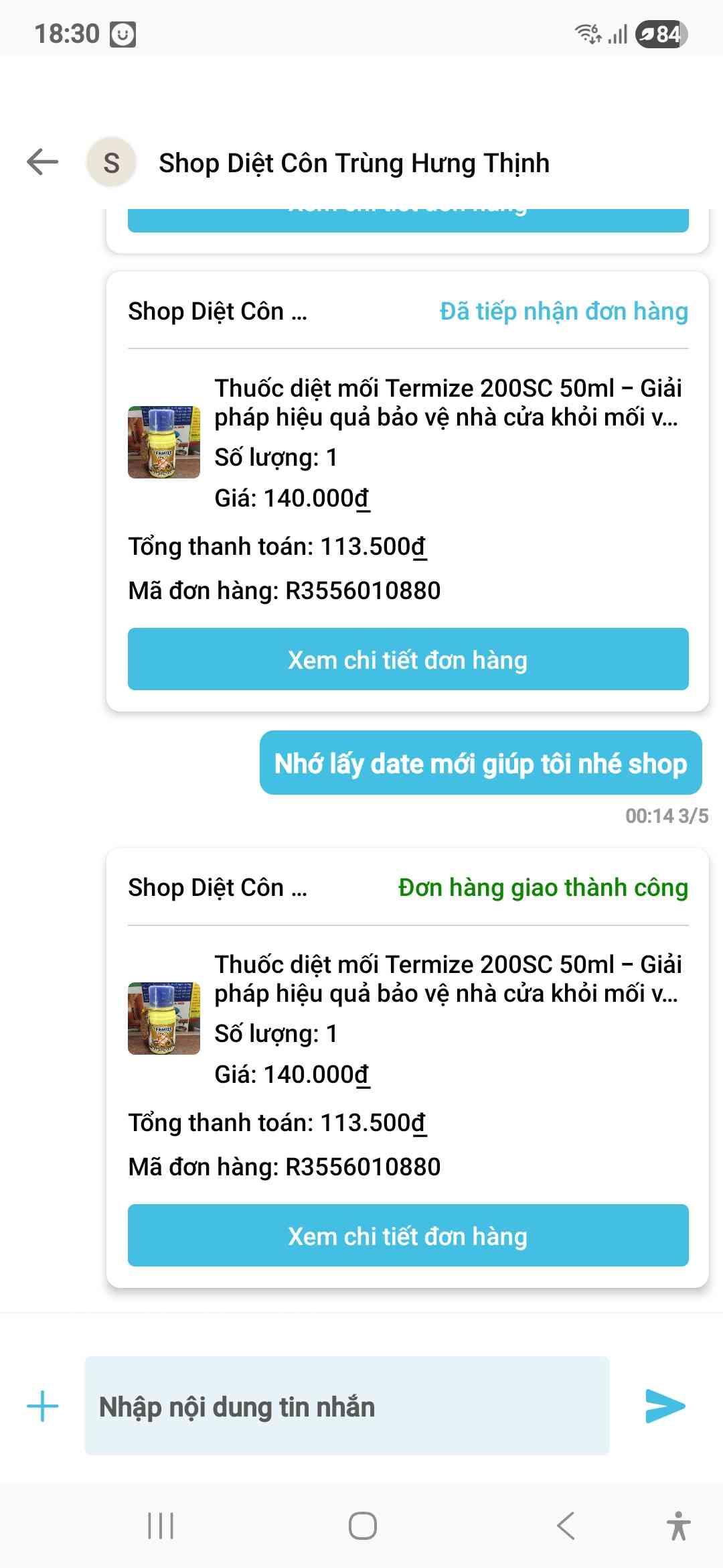 Thuốc diệt mối Termize 200SC 50ml - Giải pháp hiệu quả bảo vệ nhà cửa khỏi mối và côn trùng gây hại, thân thiện với môi trường