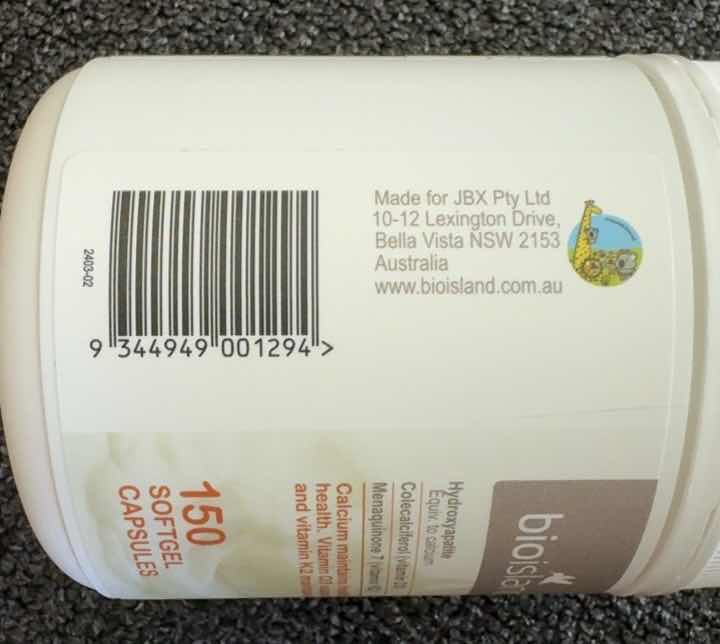 Viên uống bổ sung Canxi Bio Island Milk Calcium Bone Care 150 viên - Hỗ trợ sức khỏe xương và răng chắc khỏe với vitamin D3, K2.