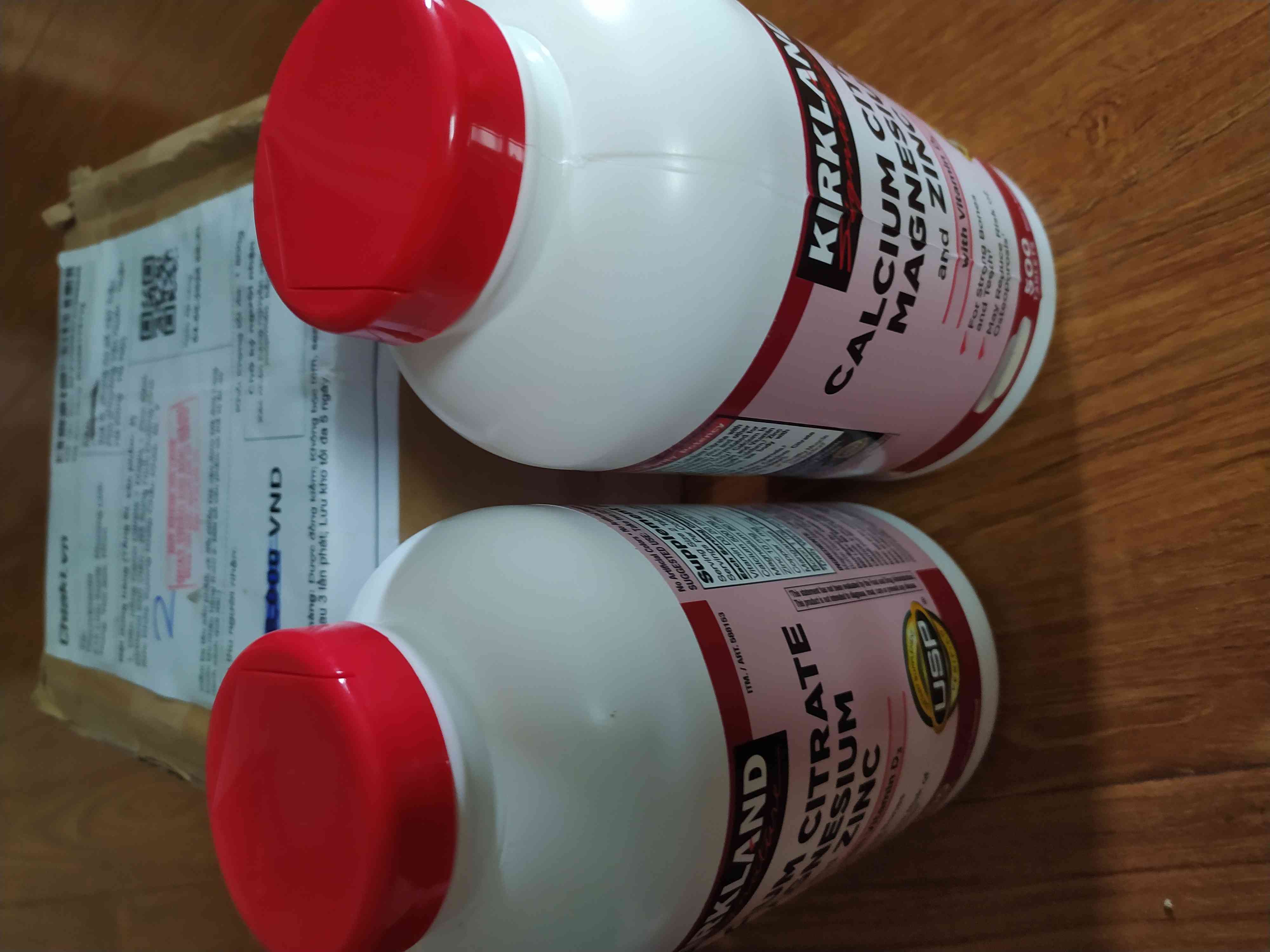 Viên uống Canxi Citrate + Magie + Zinc Kẽm Kirkland 500 Viên - Bổ Sung Dinh Dưỡng Cho Sức Khỏe Xương Khớp Chắc Khỏe