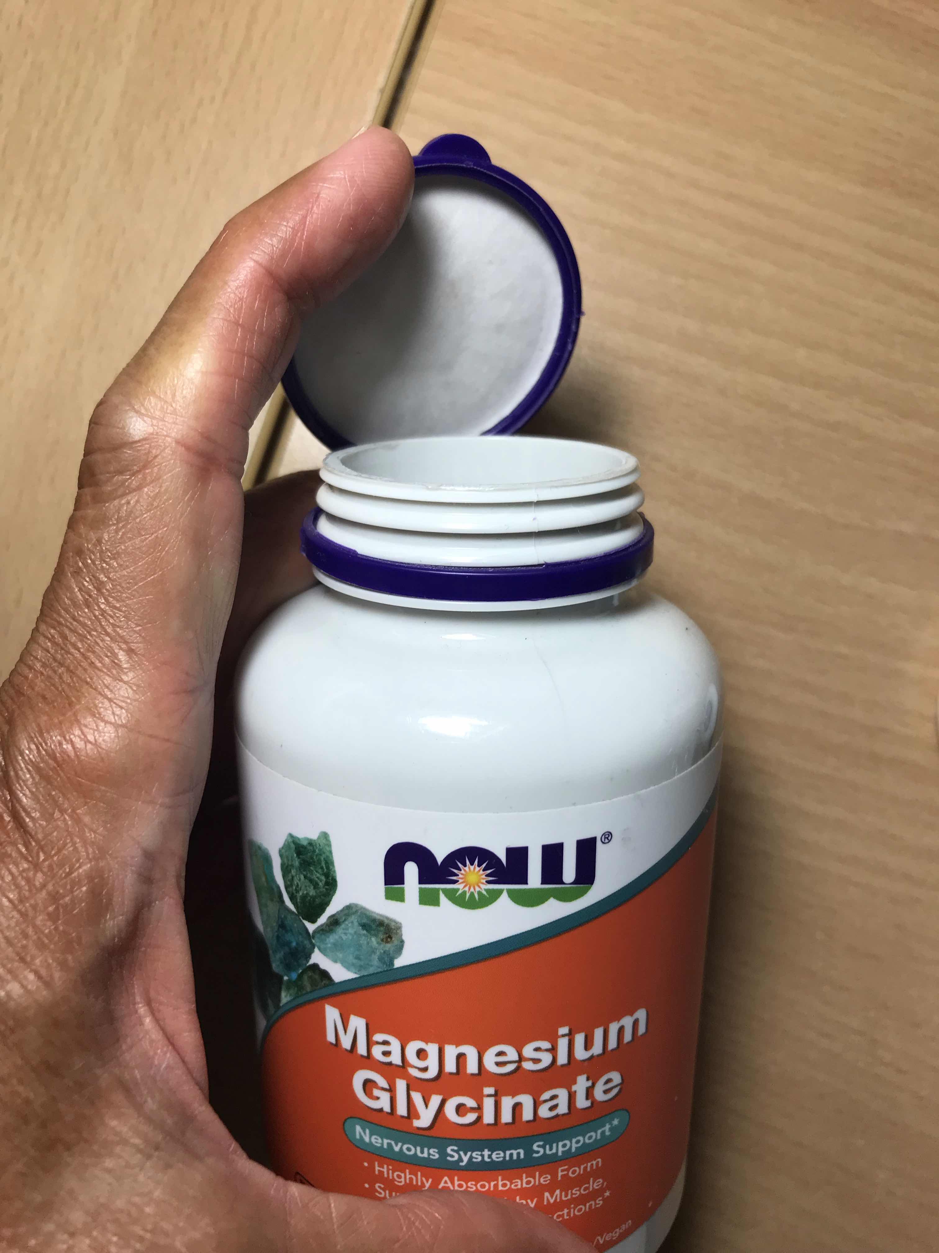 Viên uống bổ sung Magie NOW Magnesium Glycinate - 180 Viên nang thực vật, Hỗ trợ sức khỏe hệ thần kinh, Giảm căng thẳng