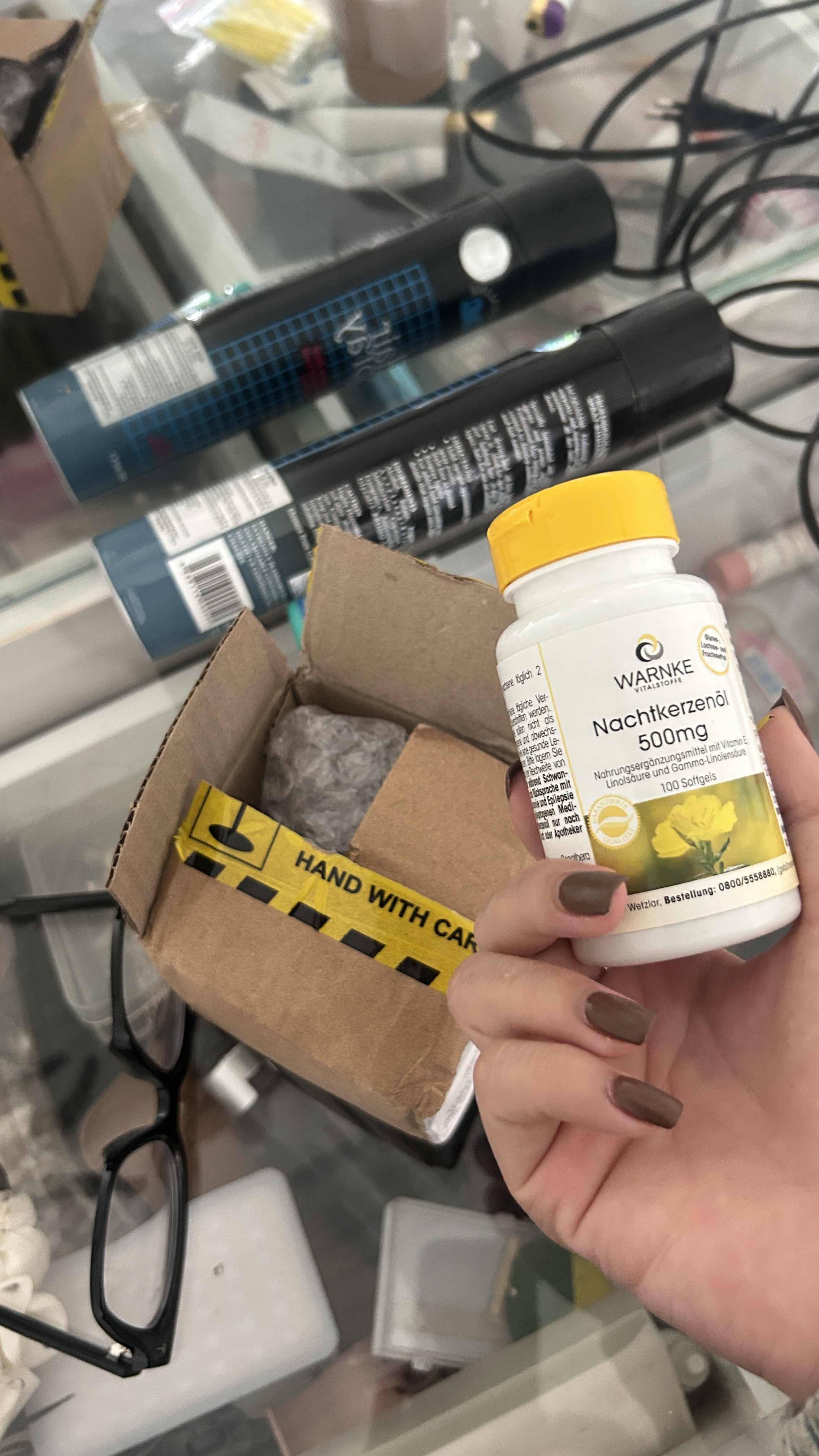 Tinh Dầu Hoa Anh Thảo Warnke Nachtkerzenol 500mg - Cân Bằng Nội Tiết Tố, Làm Đẹp Da, Ngừa Lão Hóa, Viên Uống Cho Trẻ Em và Người Lớn