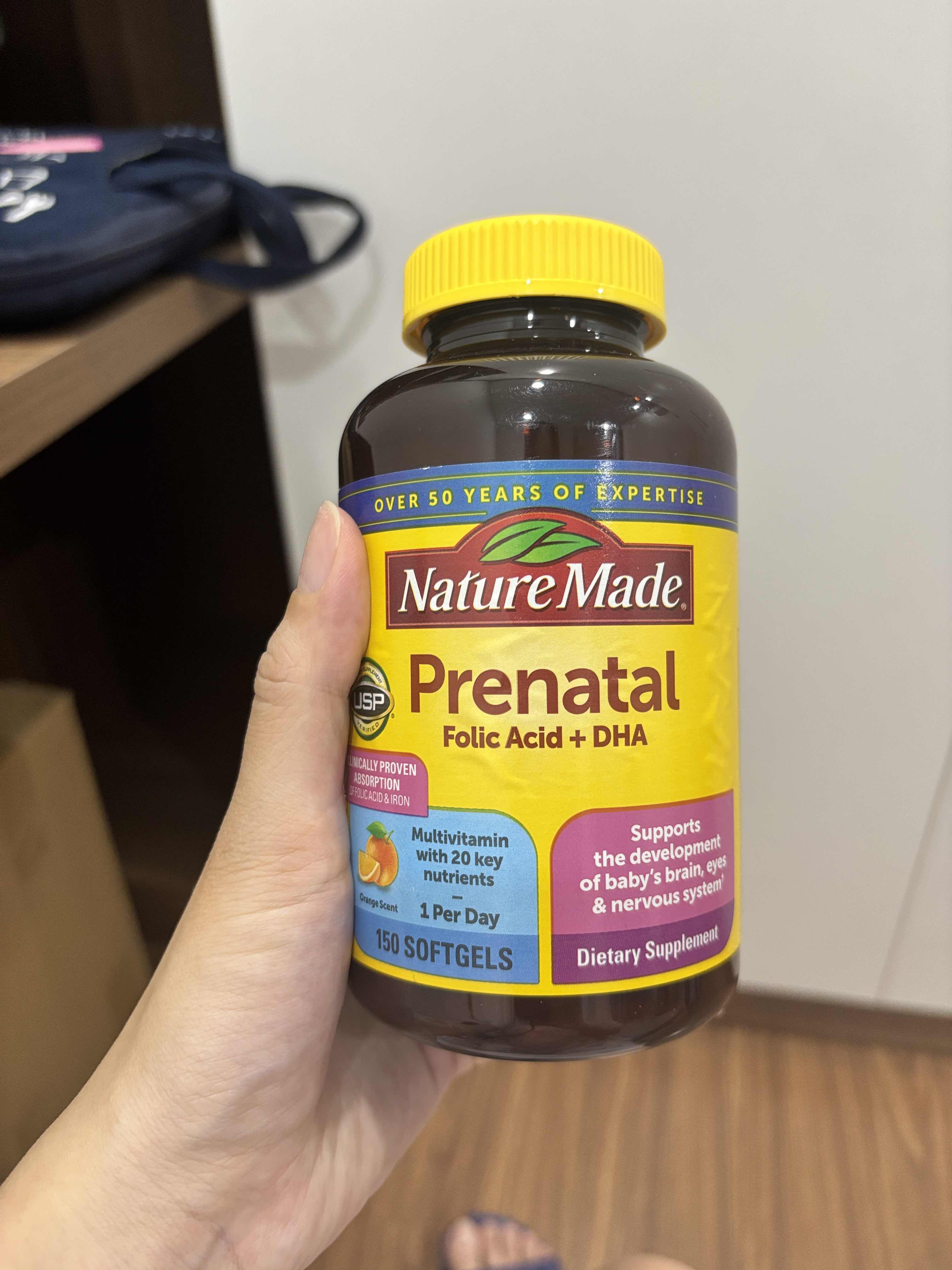 Viên Uống Vitamin Bà Bầu Nature Made Prenatal Multi + DHA 150 Viên - Hỗ Trợ Mẹ Bầu Khỏe Mạnh, Phát Triển Thai Nhi Tốt Nhất