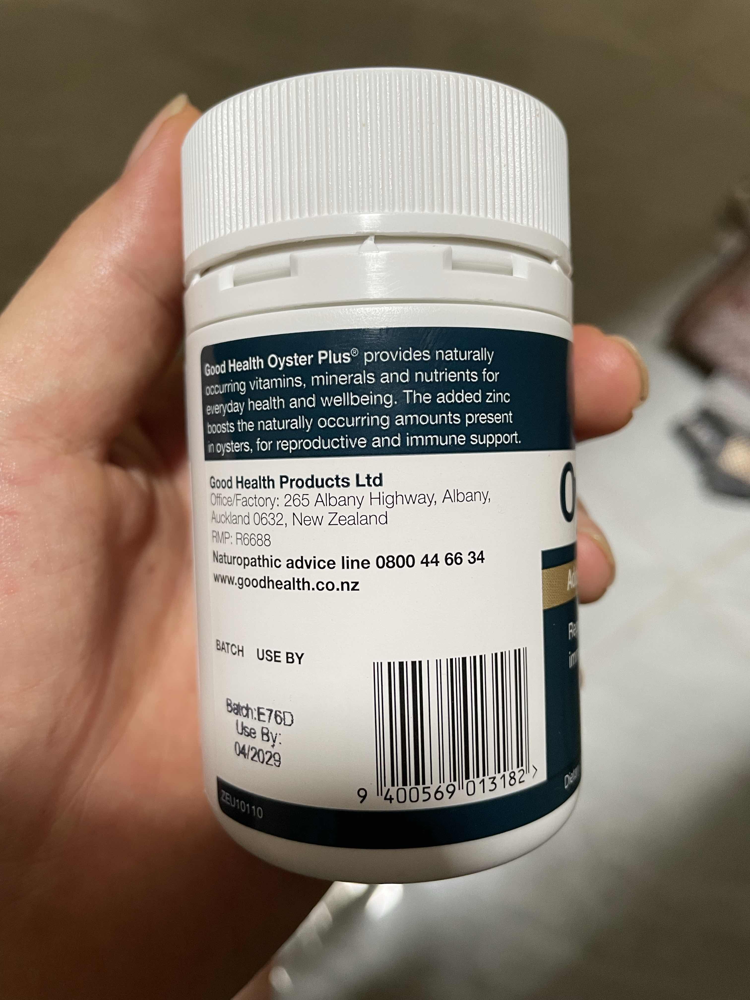 Tinh Chất Hàu New Zealand Good Health Oyster Plus Zinc 60 Viên - Tăng Cường Sức Khỏe và Sinh Lực Nam Giới