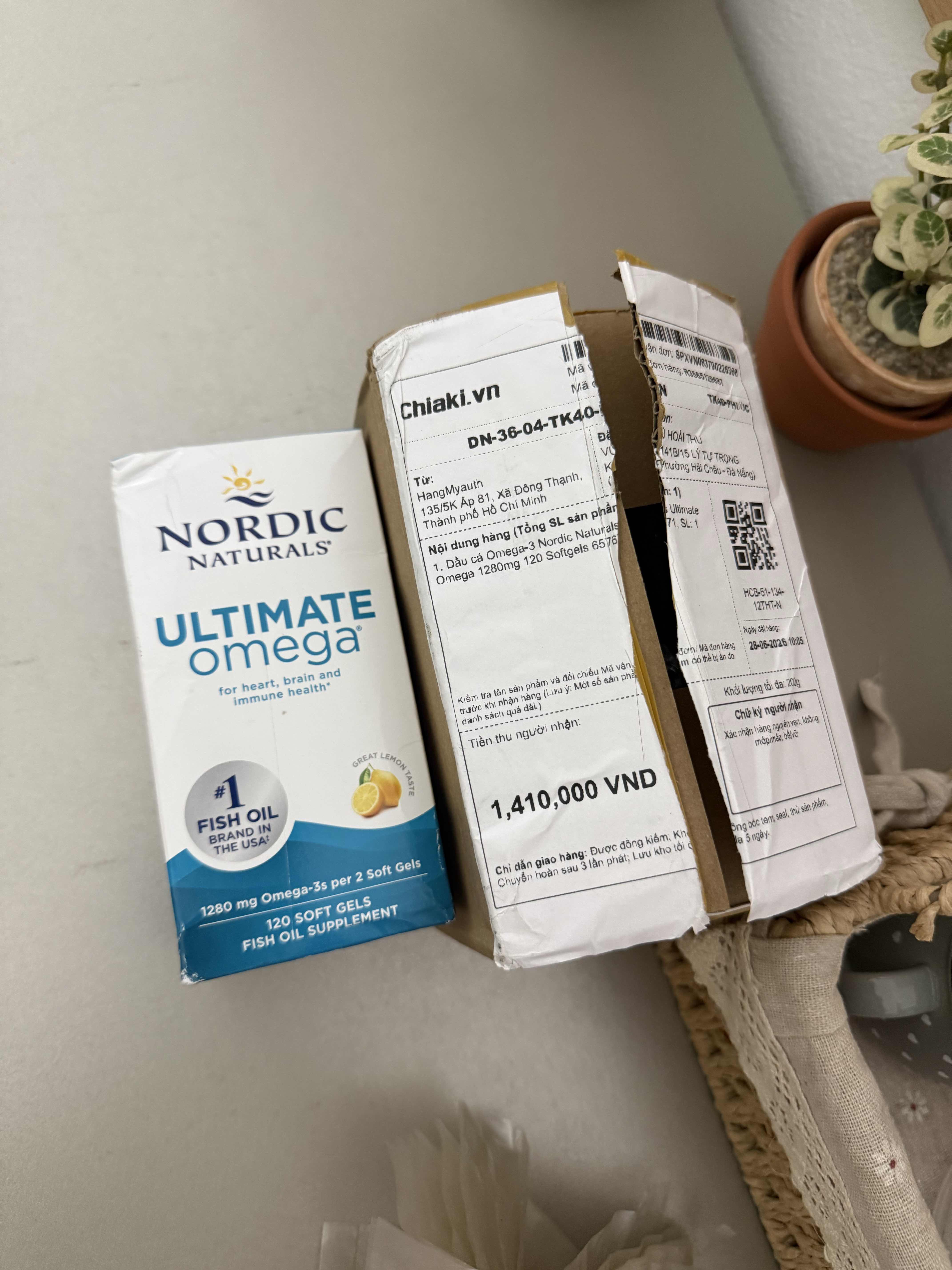 Dầu cá Omega-3 Nordic Naturals Ultimate Omega 1280mg 120 Softgels 657671