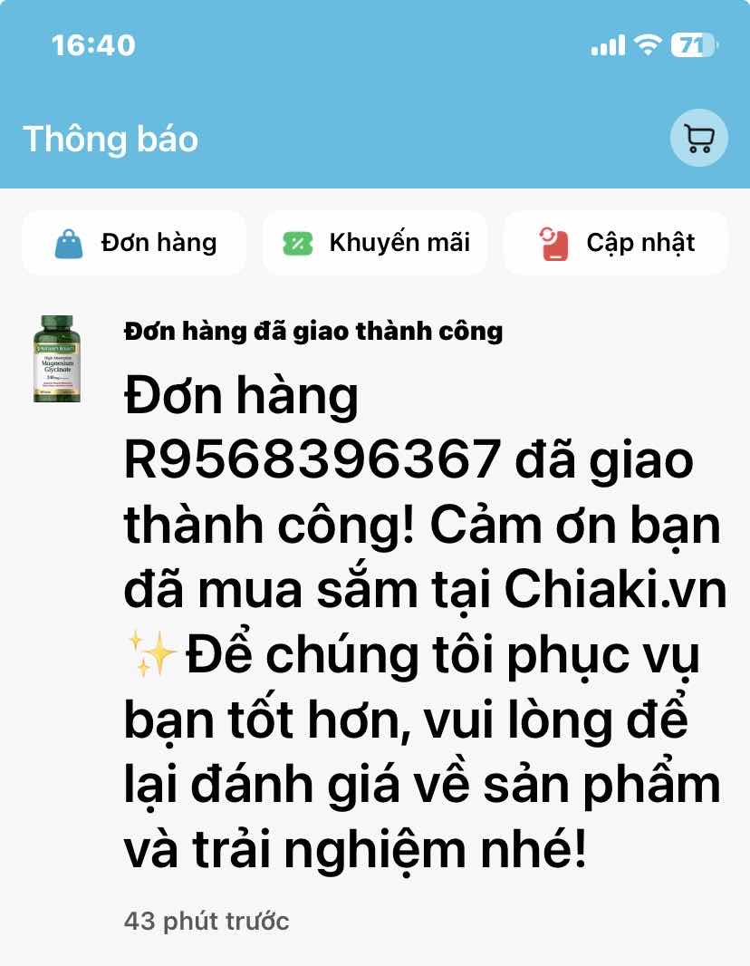 Magie Glycinate Nature’s Bounty 240mg 180 Viên – hỗ trợ thư giãn