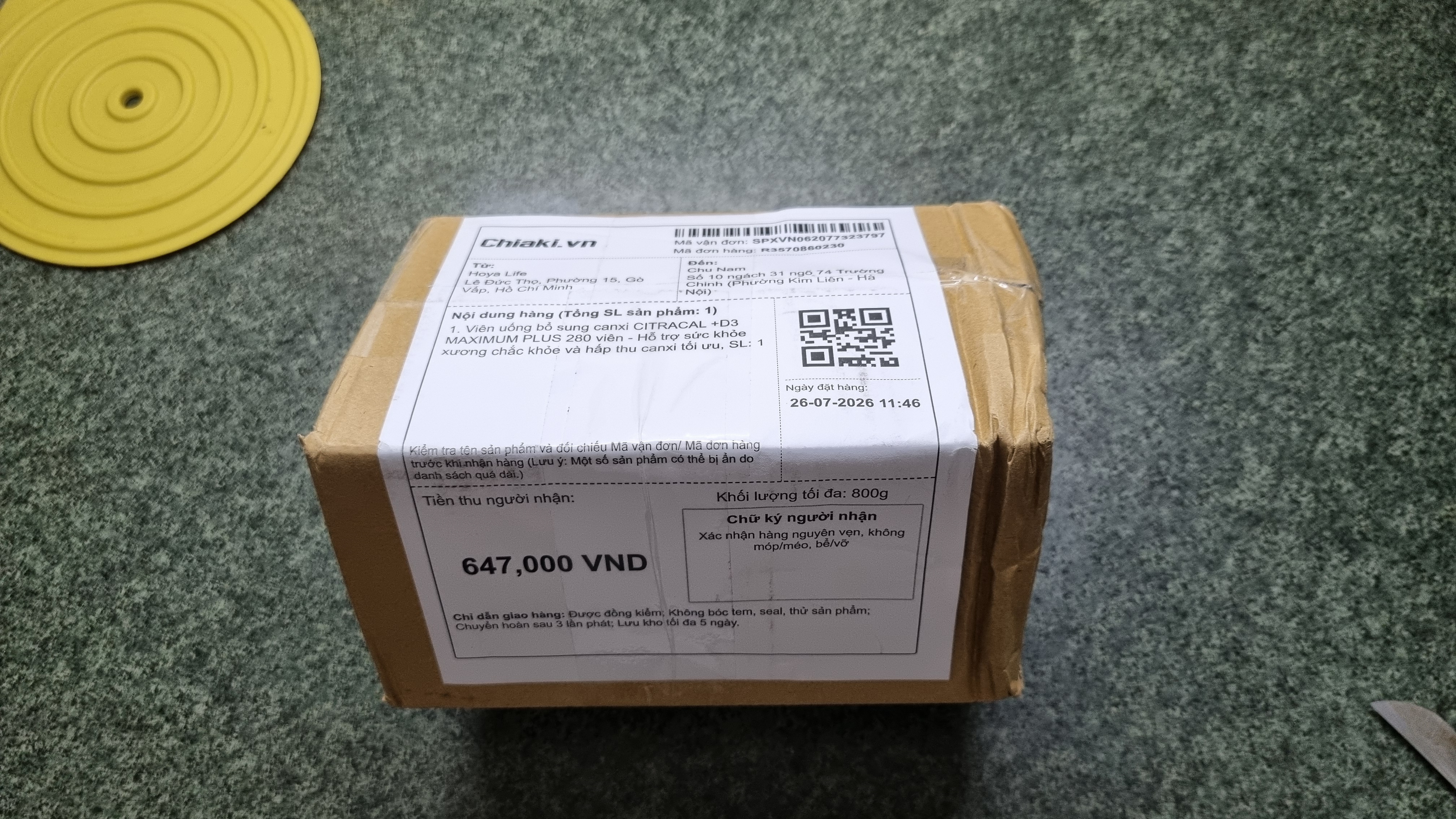 Viên uống bổ sung canxi CITRACAL +D3 MAXIMUM PLUS 280 viên - Hỗ trợ sức khỏe xương chắc khỏe và hấp thu canxi tối ưu