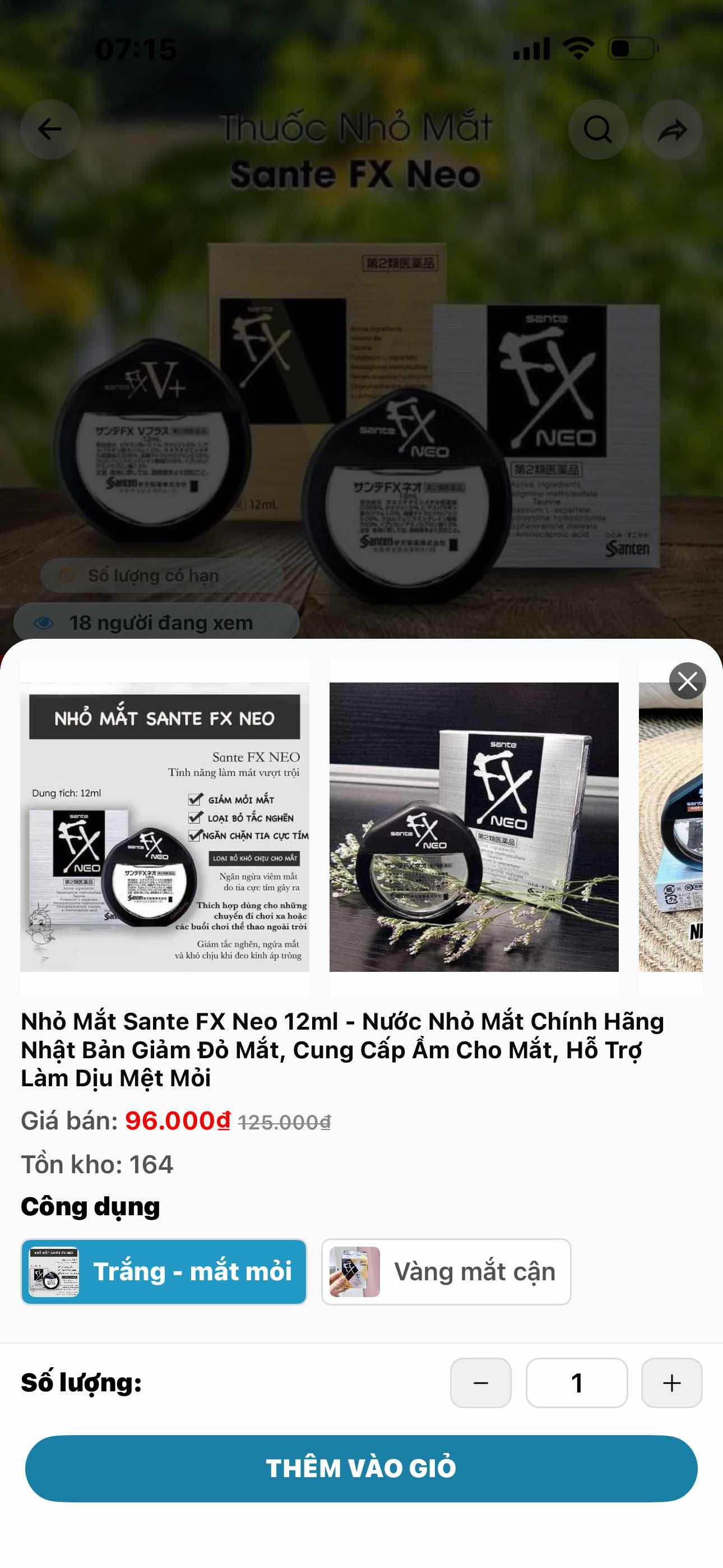 Nhỏ Mắt Sante FX Neo 12ml - Nước Nhỏ Mắt Chính Hãng Nhật Bản Giảm Đỏ Mắt, Cung Cấp Ẩm Cho Mắt, Hỗ Trợ Làm Dịu Mệt Mỏi